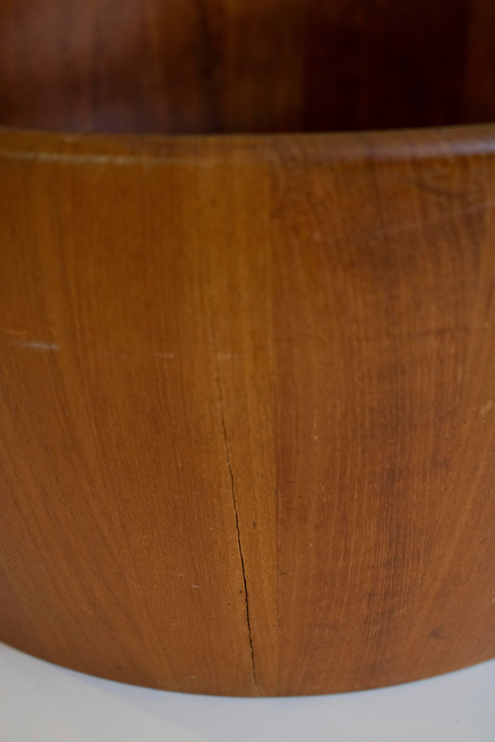 Massive Danish Teak Staved Bowl Nissen - 3