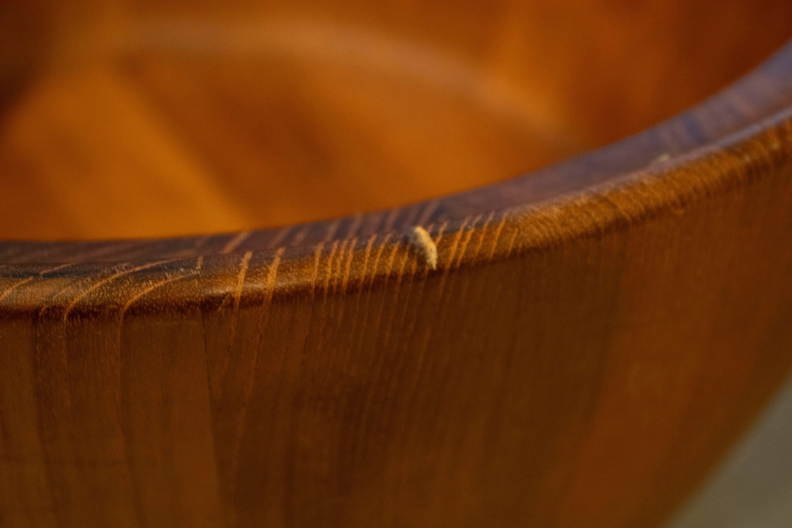 Massive Danish Teak Staved Bowl Nissen - 5