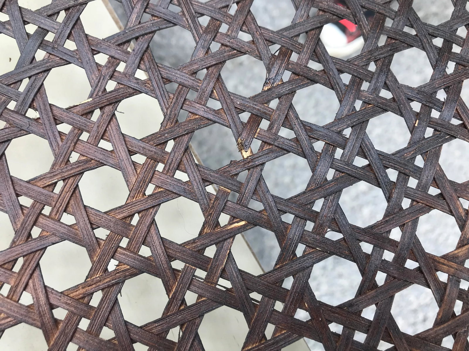 Mid-Century Cane & Wood Dining/Game Table - 10