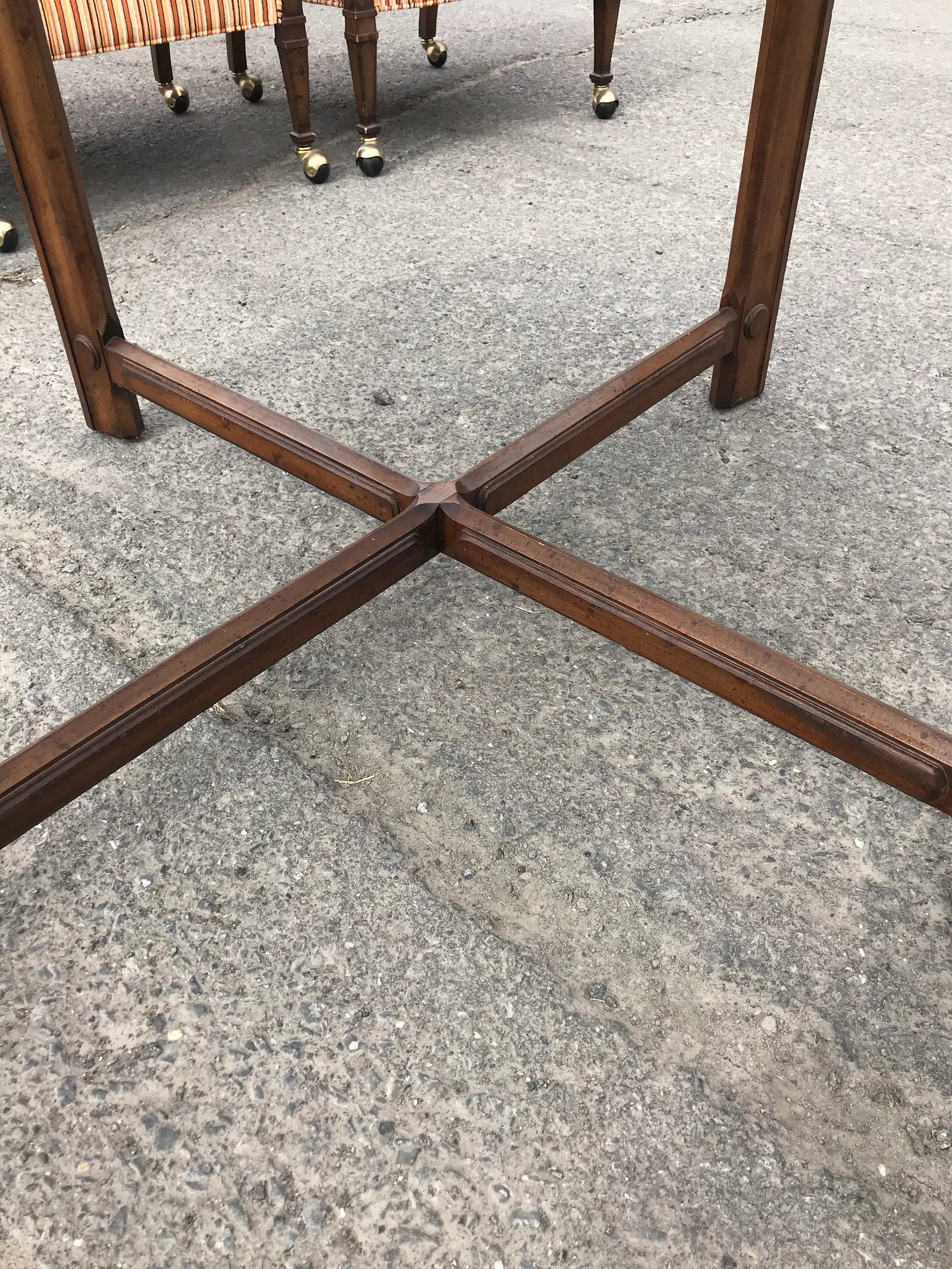 Mid-Century Cane & Wood Dining/Game Table - 5