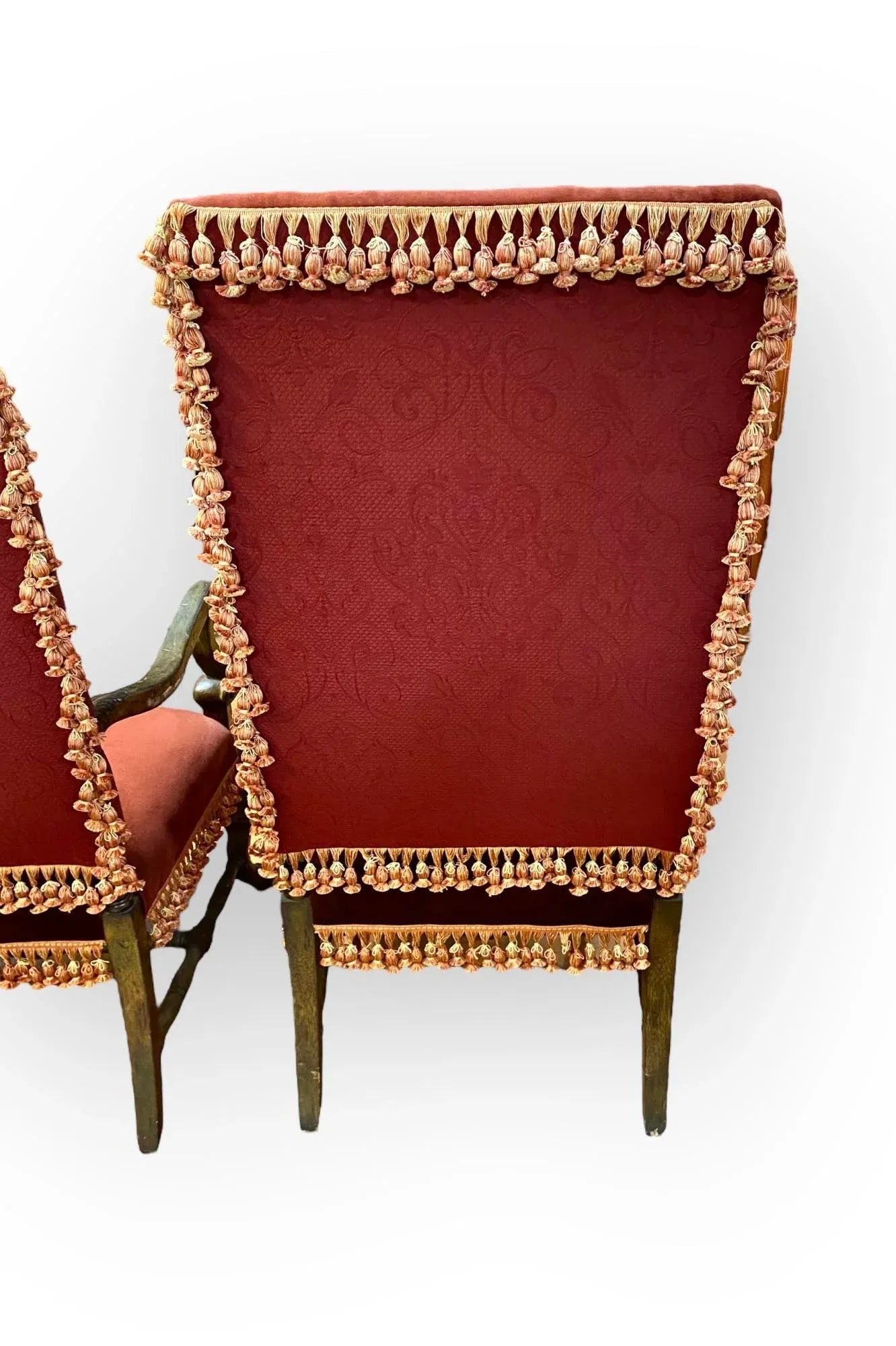 Pair of Vintage French Louis XIII Fauteuils, Armchairs - 10