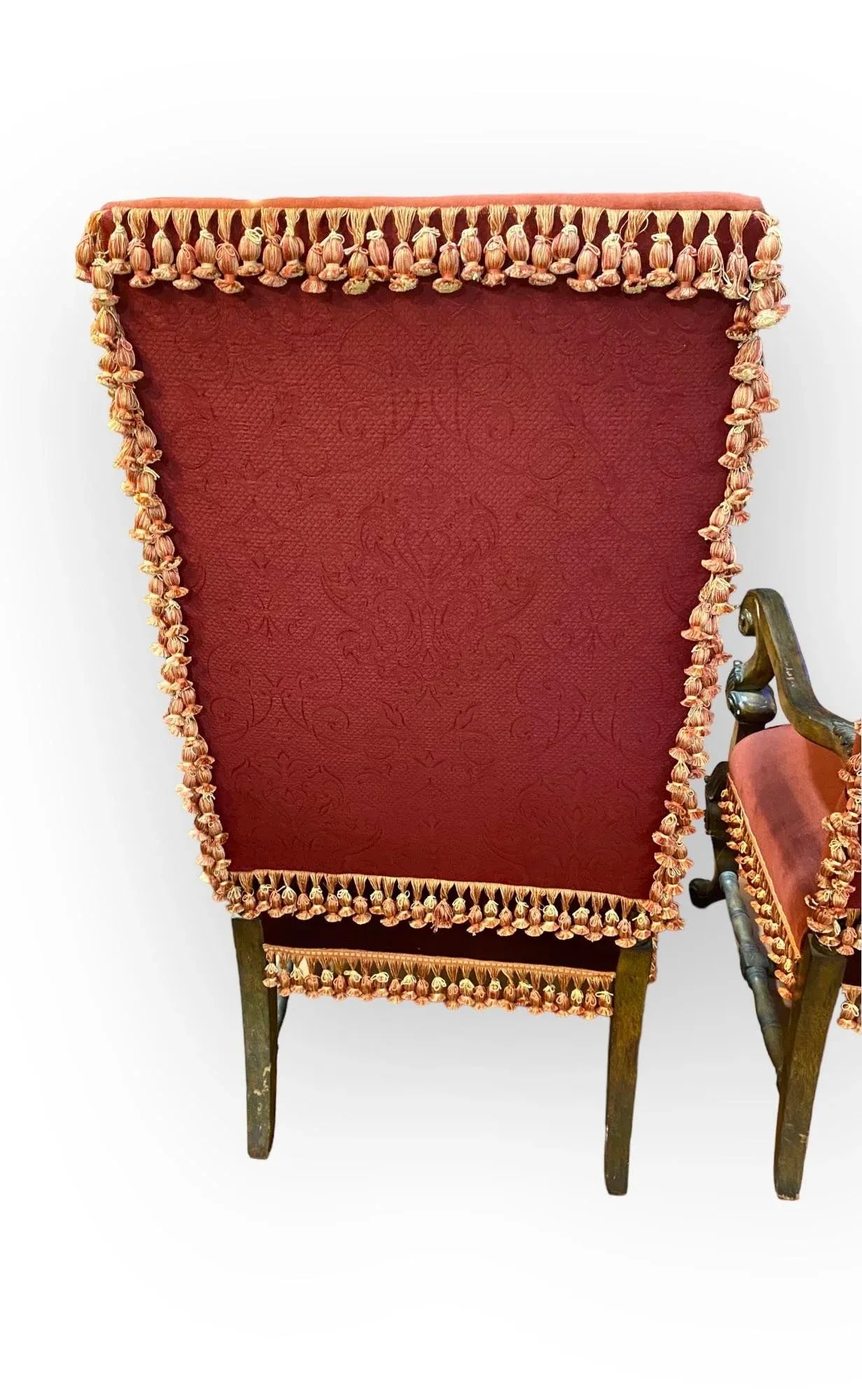 Pair of Vintage French Louis XIII Fauteuils, Armchairs - 9