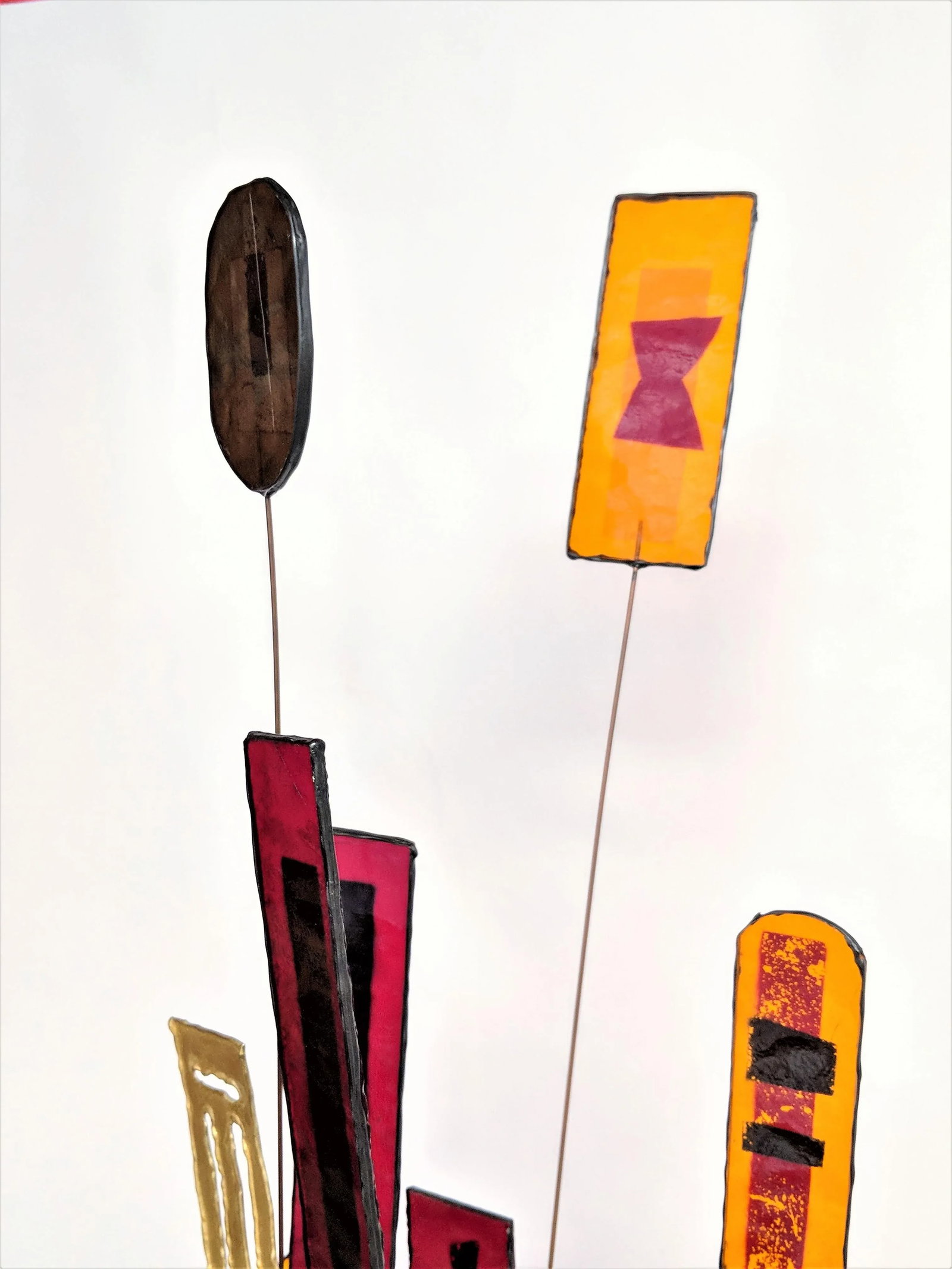 Curtis Jere Brass & Acrylic "Lollypop" Sculpture - 11
