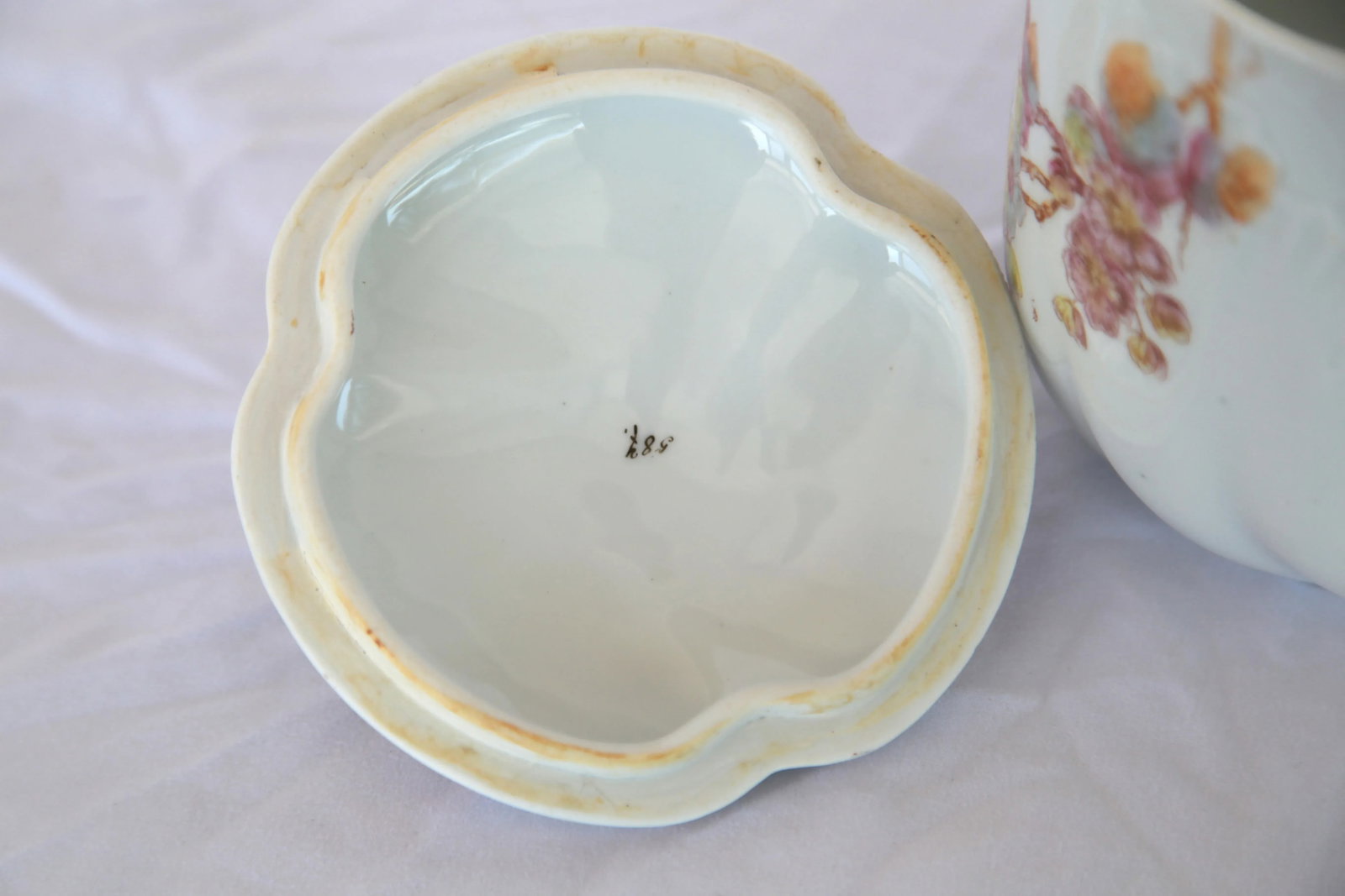 Antique French Porcelain Canister - 4