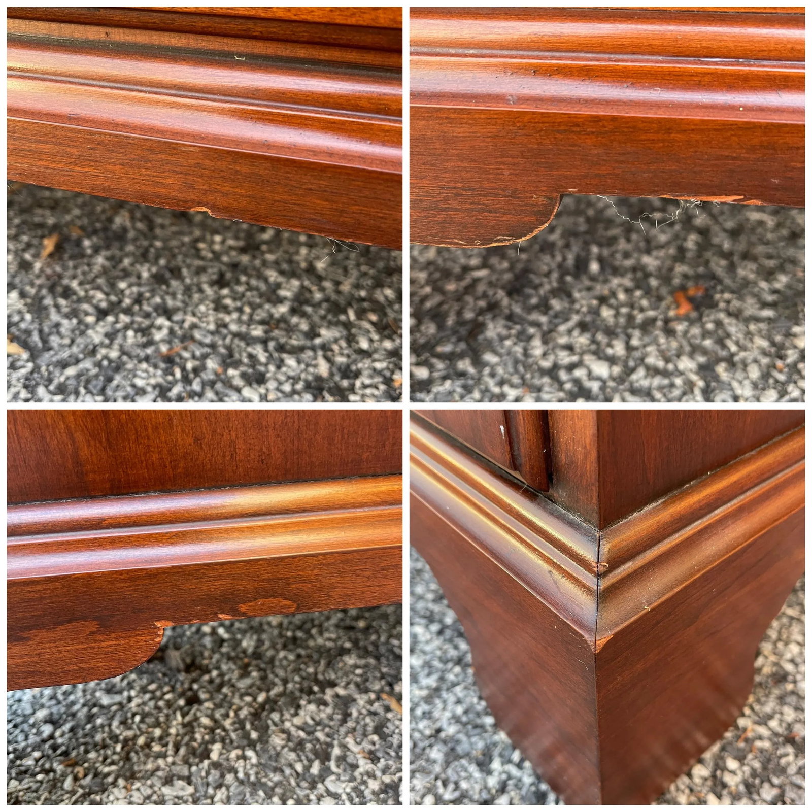 1970s Virginia Galleries Henkel Harris Chippendale Solid Cherry 7 Drawer Sideboard - 10