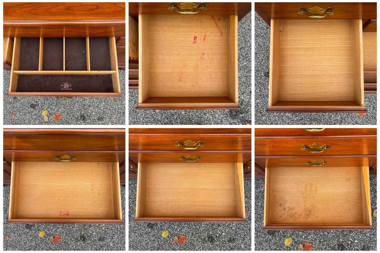 1970s Virginia Galleries Henkel Harris Chippendale Solid Cherry 7 Drawer Sideboard - 8