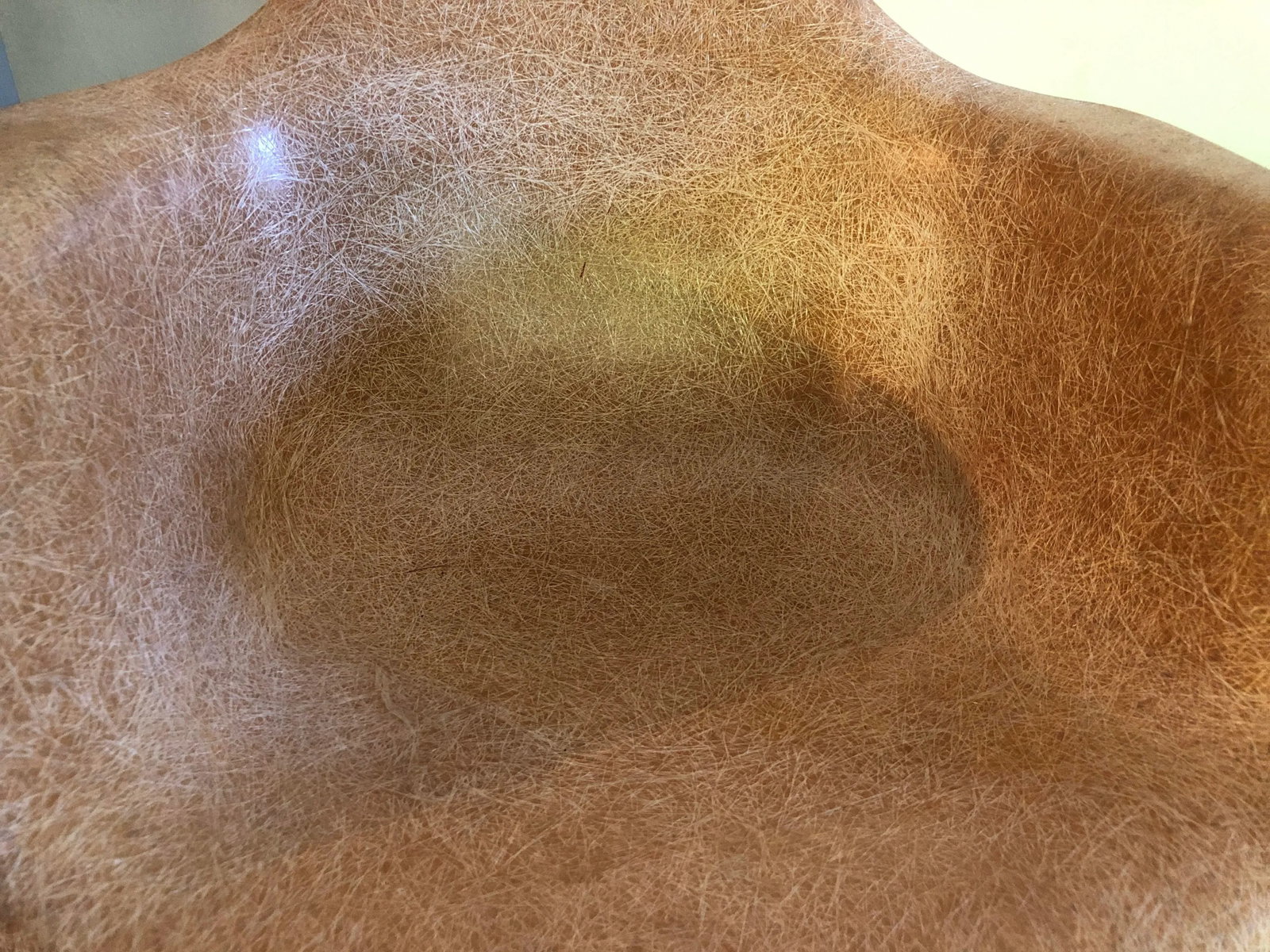 Vintage Eames Shell Rocker Fiber Parchment Rocking Chair Herman Miller - 2