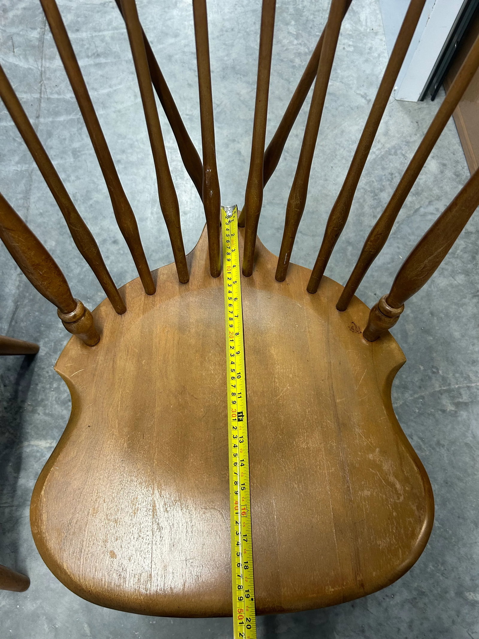 Late 20th Century Vintage Ethan Allen by Baumritter Dining Chairs Heirloom Nutmeg Wood #10-6020 - a - 11