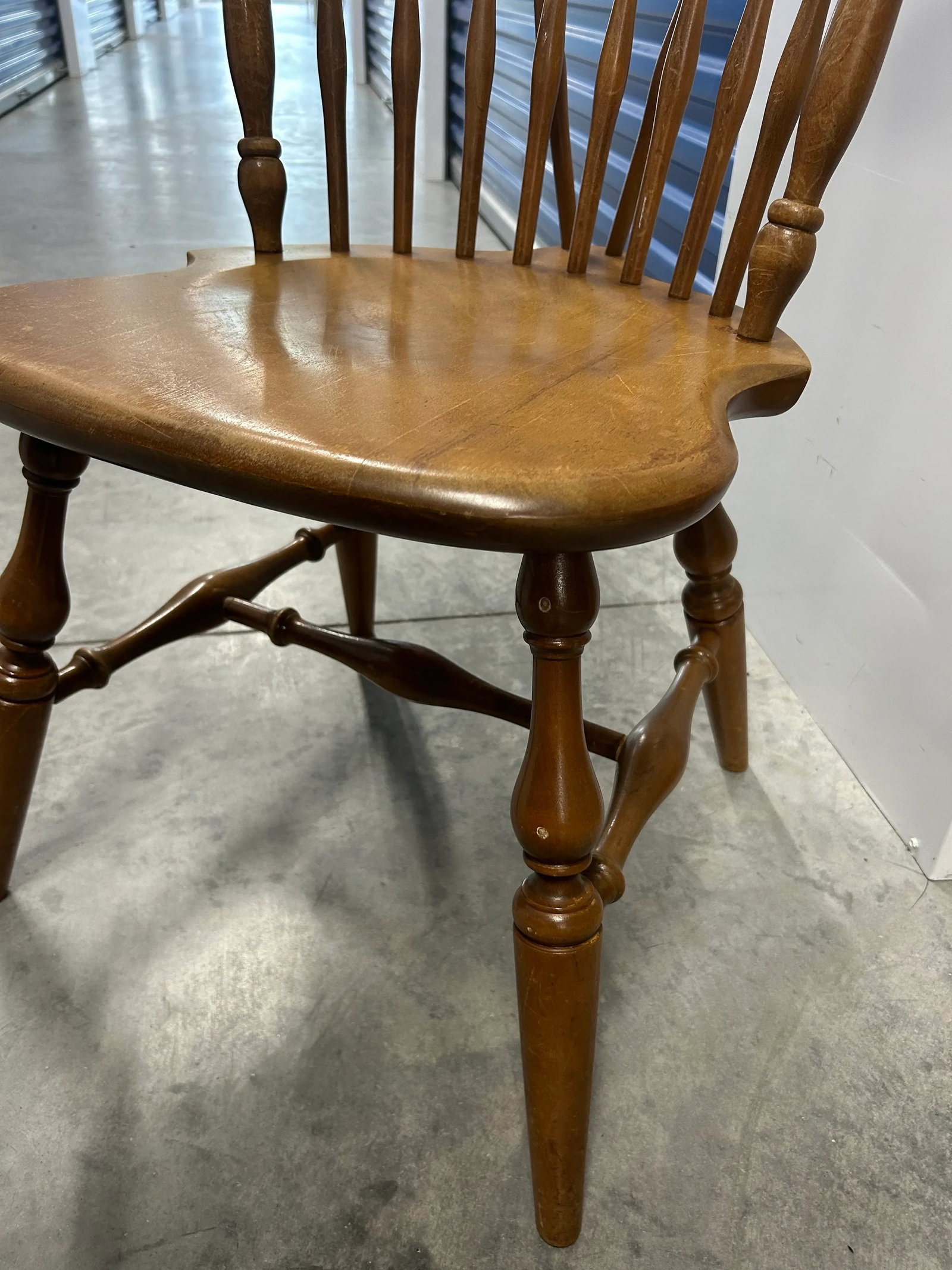 Late 20th Century Vintage Ethan Allen by Baumritter Dining Chairs Heirloom Nutmeg Wood #10-6020 - a - 12