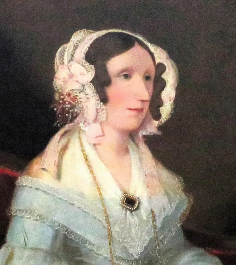 19th C. Portrait Oil Painting of a Woman Lady Antique Victorian - 3