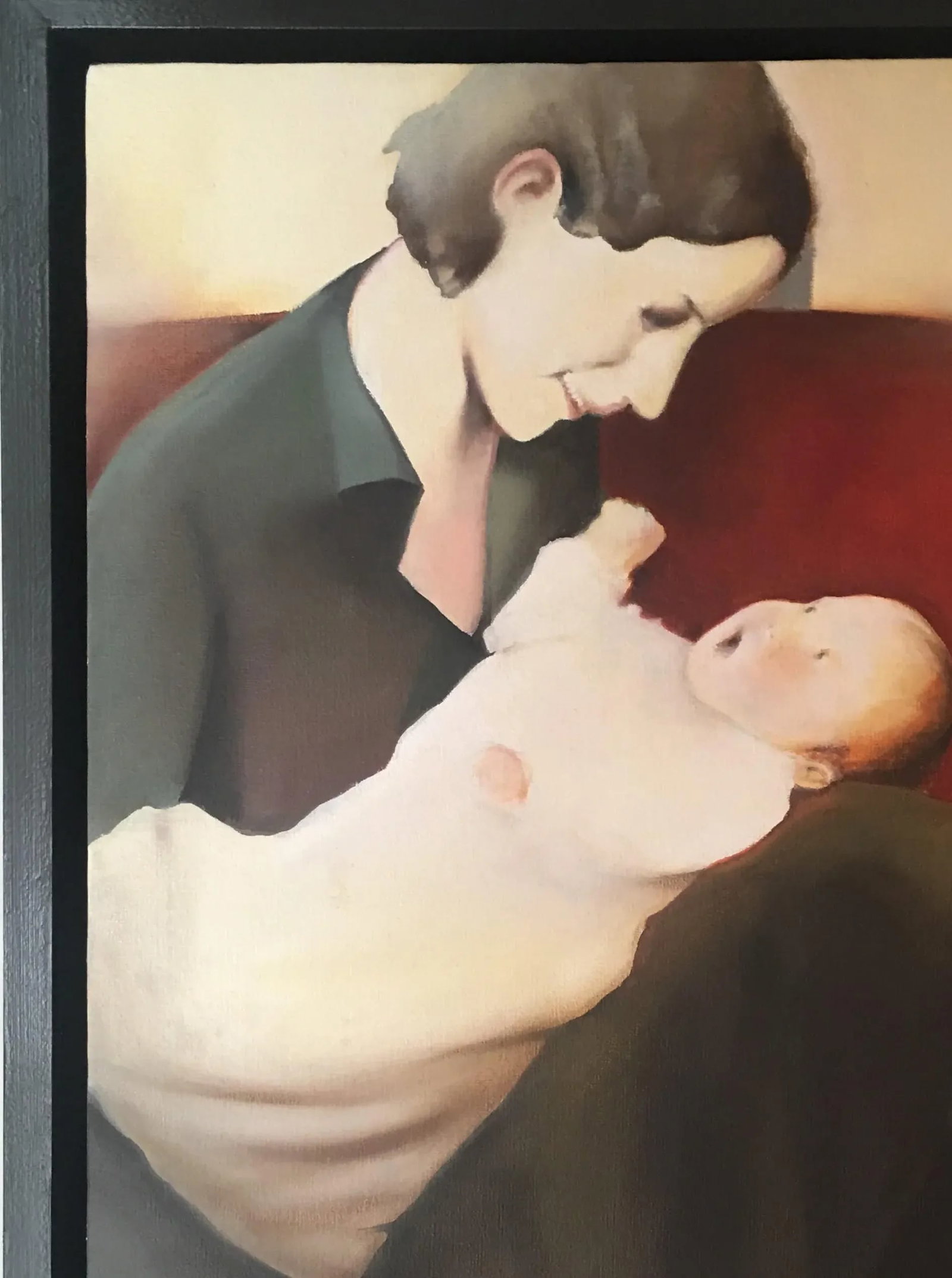 Realist Oil Painting on Canvas, "Mother & Son" - 8