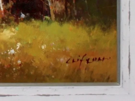 Autumn Landscape Impressionist Style Framed Oil Painting - 2