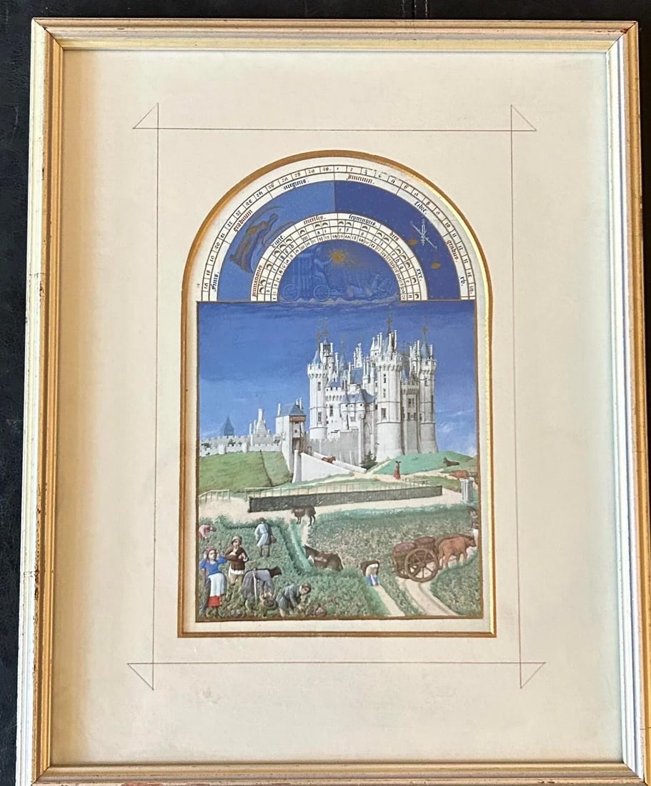 Medieval Illuminated Manuscript From the Book of Hours - 2