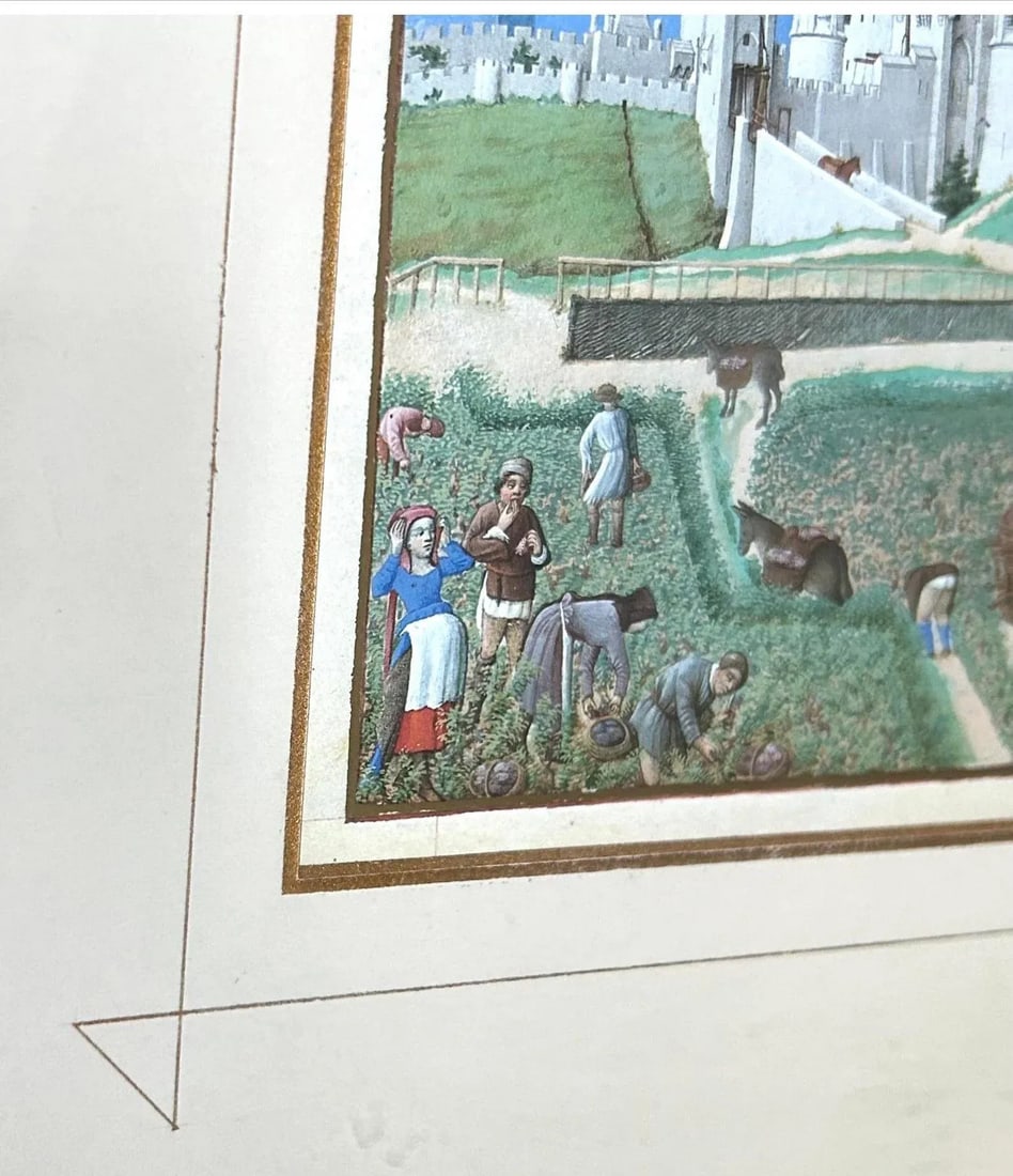 Medieval Illuminated Manuscript From the Book of Hours - 4