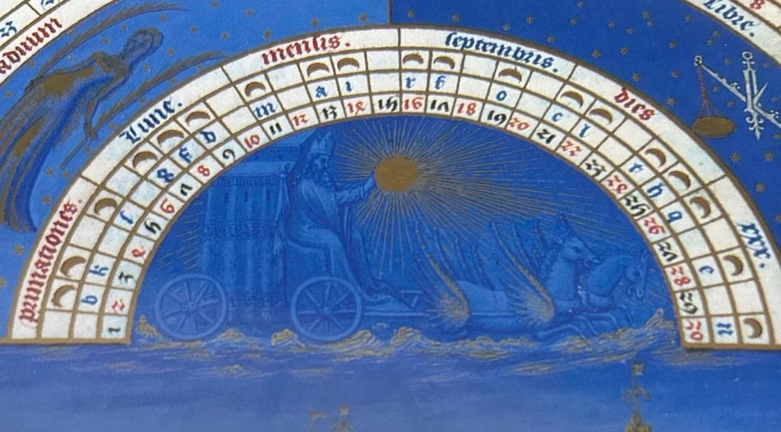 Medieval Illuminated Manuscript From the Book of Hours - 9