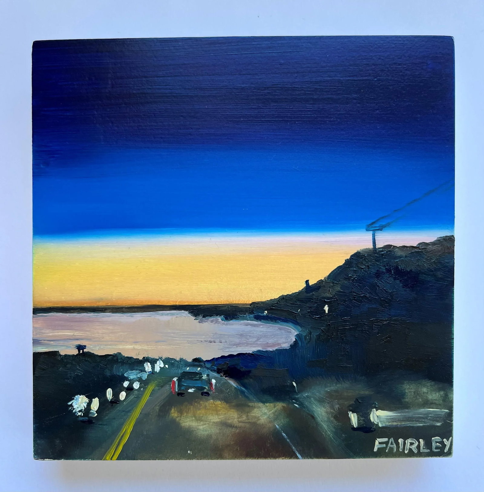 Night Glow, Original Miniature Oil Painting by Jessica Fairley - 2