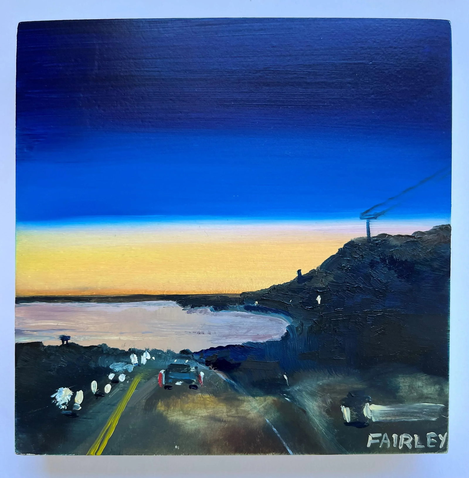 Night Glow, Original Miniature Oil Painting by Jessica Fairley - 5