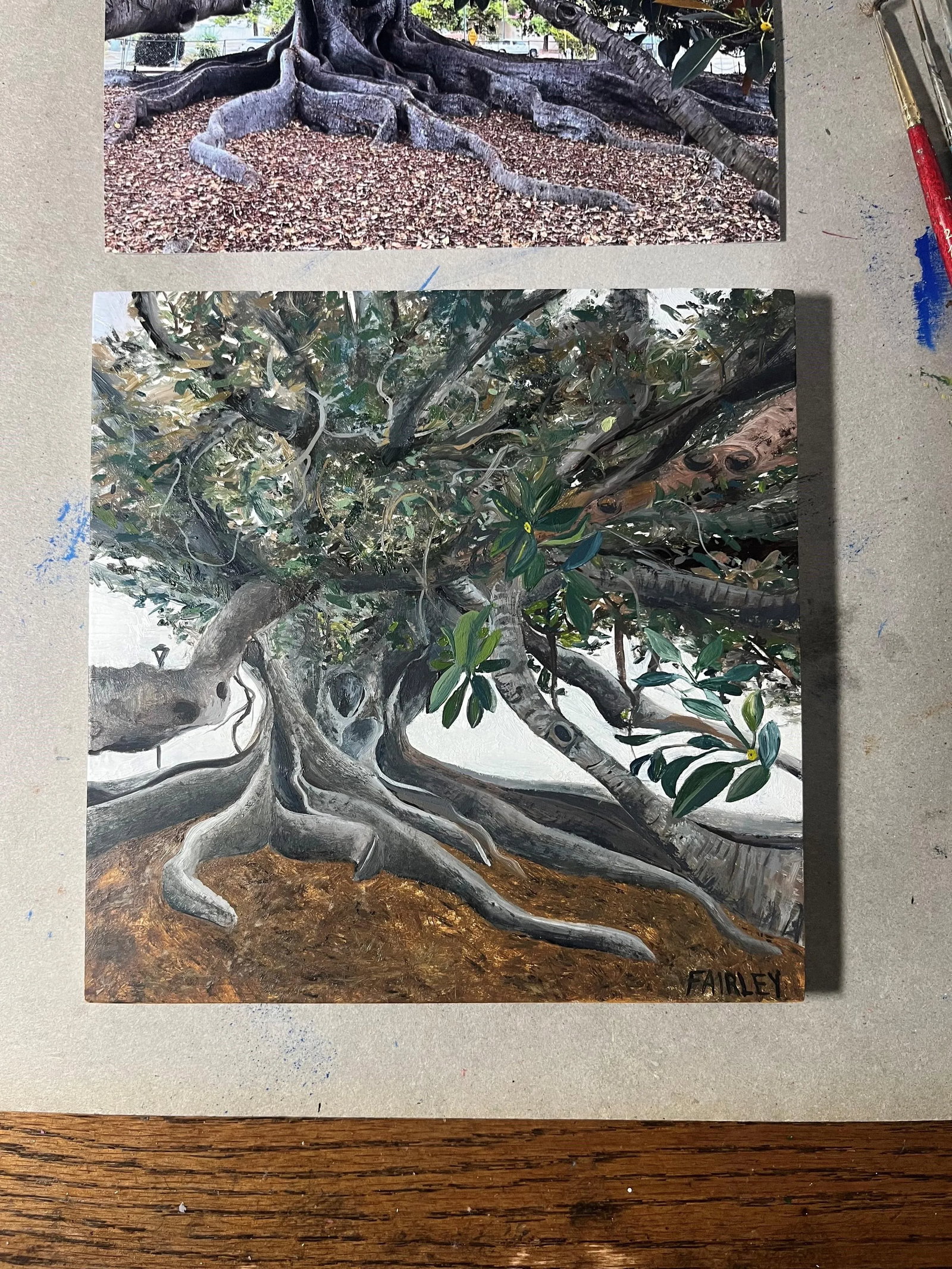 The Fullness of Life, Original Miniature Oil Painting by Jessica Fairley - 3