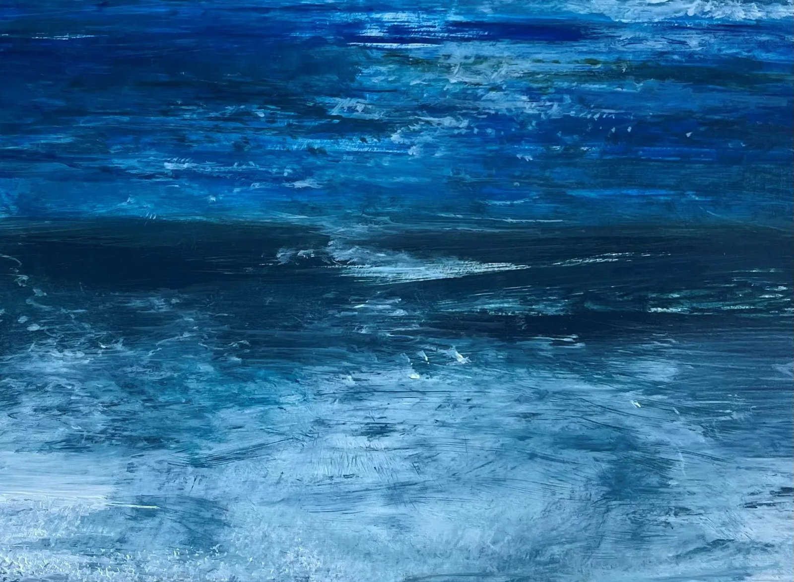 Zuma Beach, Ca, 6x6 Inch Miniature Oil Painting by Jessica Fairley - 2