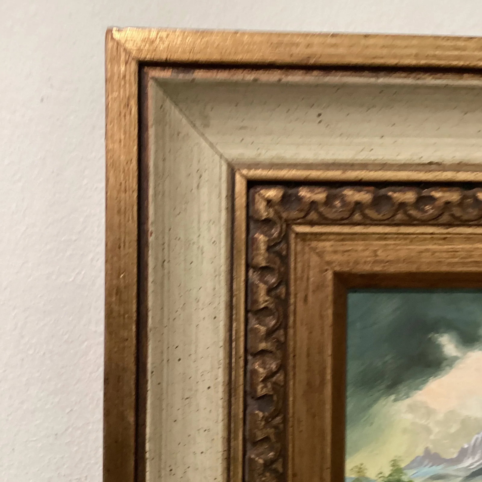 Antique Hein Hoppmann Landscape Oil Painting, Framed - 5