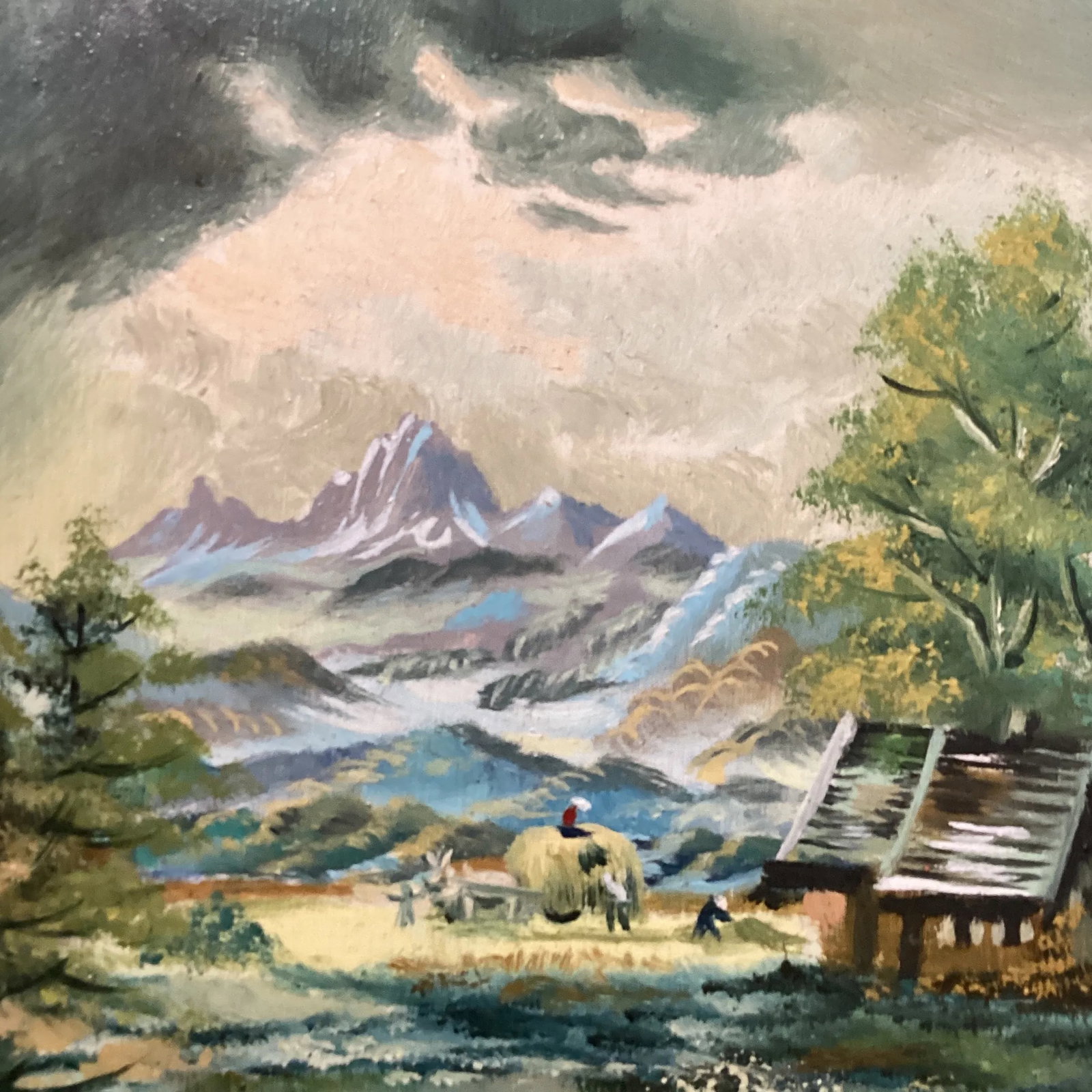 Antique Hein Hoppmann Landscape Oil Painting, Framed - 9