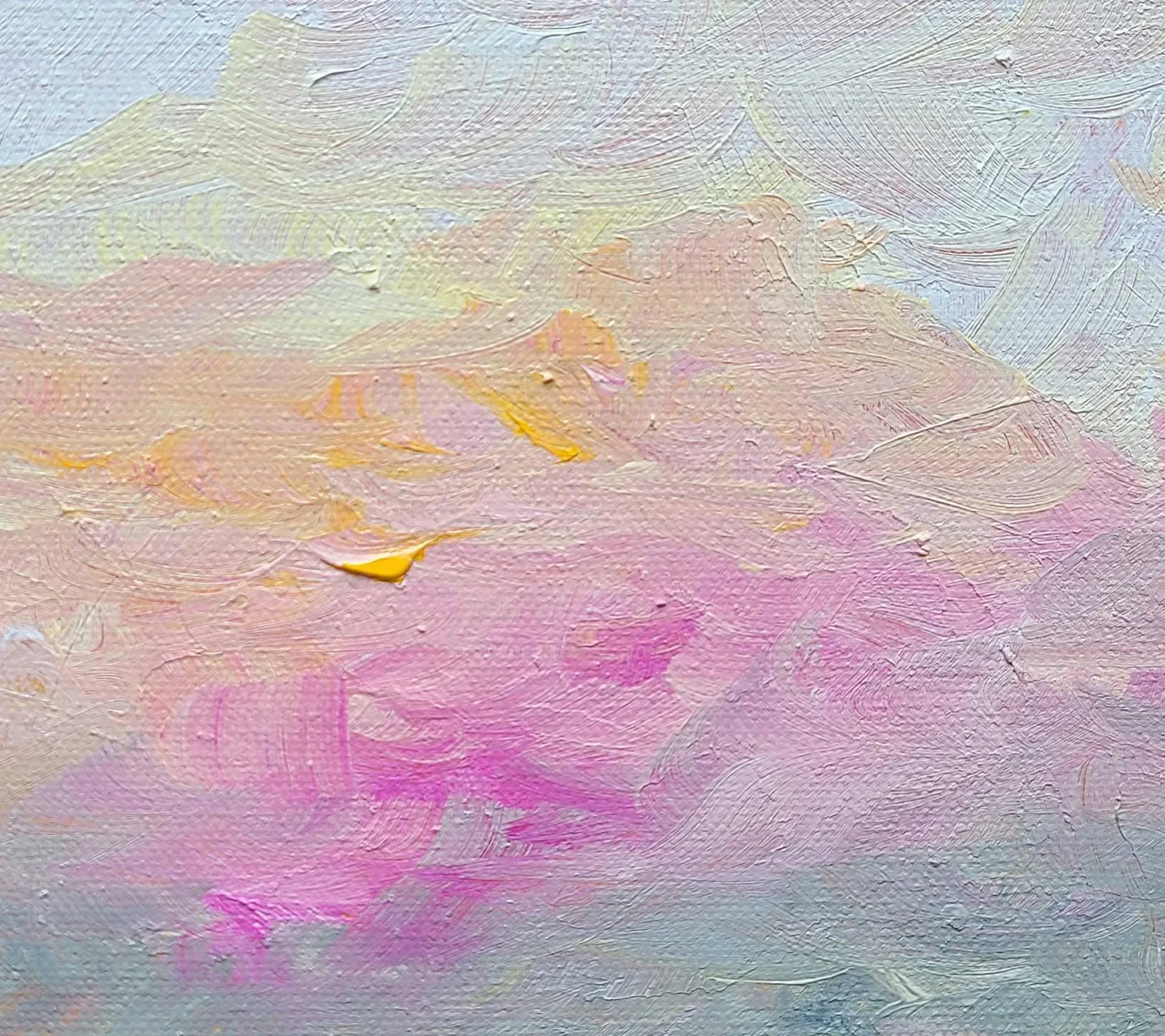 Original Landscape Impressionist Abstract Canvas Art Painting - 3