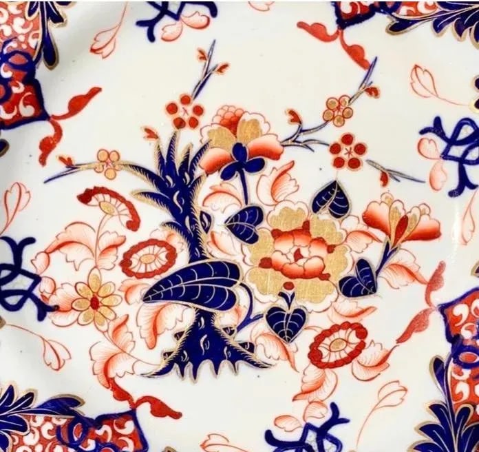 Set of 6 Antique Early 19th Century Masons Imari Colors Dinner Plates - 10
