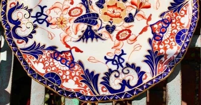 Set of 6 Antique Early 19th Century Masons Imari Colors Dinner Plates - 4
