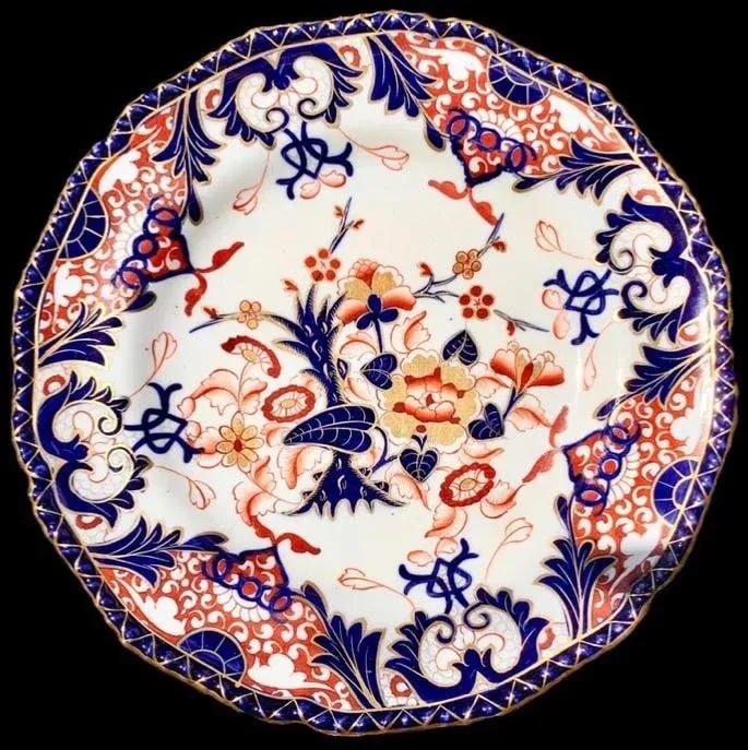 Set of 6 Antique Early 19th Century Masons Imari Colors Dinner Plates - 5
