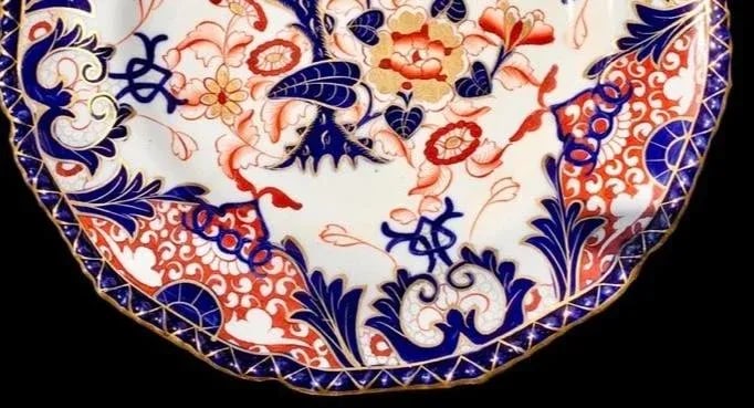 Set of 6 Antique Early 19th Century Masons Imari Colors Dinner Plates - 6