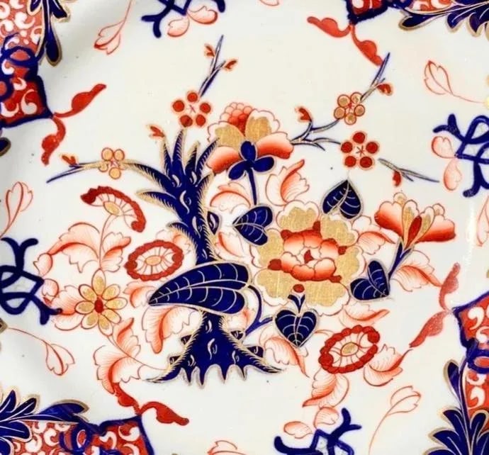 Set of 6 Antique Early 19th Century Masons Imari Colors Dinner Plates - 7