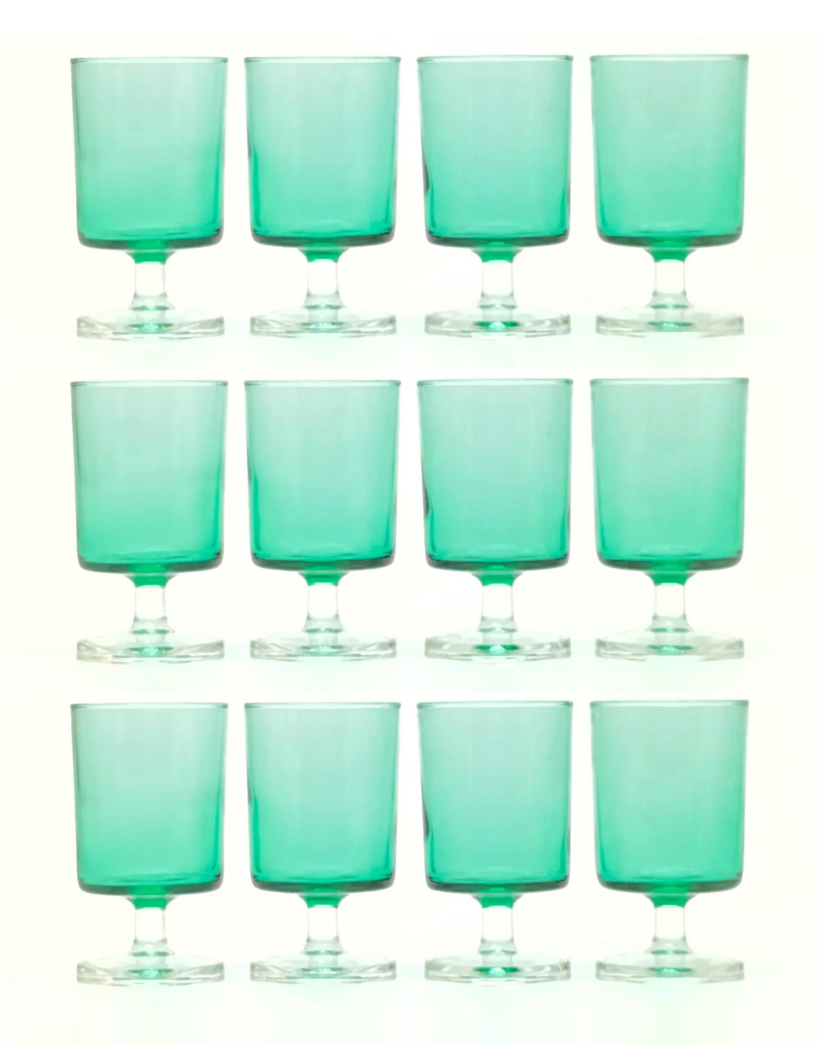1960s Monumental Collection of Luminarc Emerald Stemware - 72 Pieces - 10