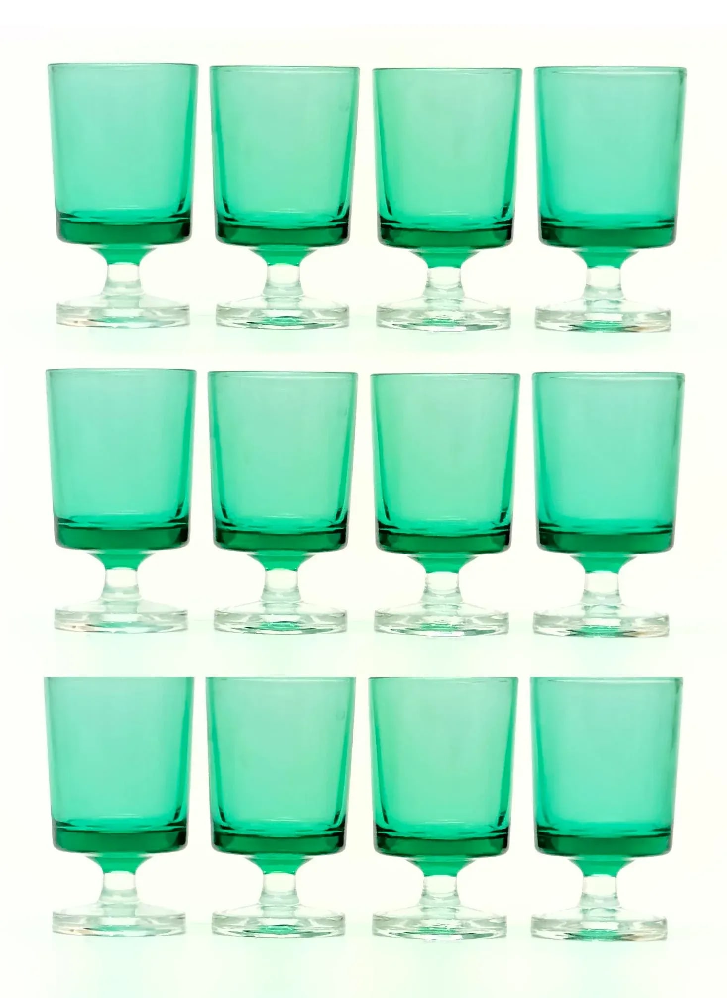1960s Monumental Collection of Luminarc Emerald Stemware - 72 Pieces - 11