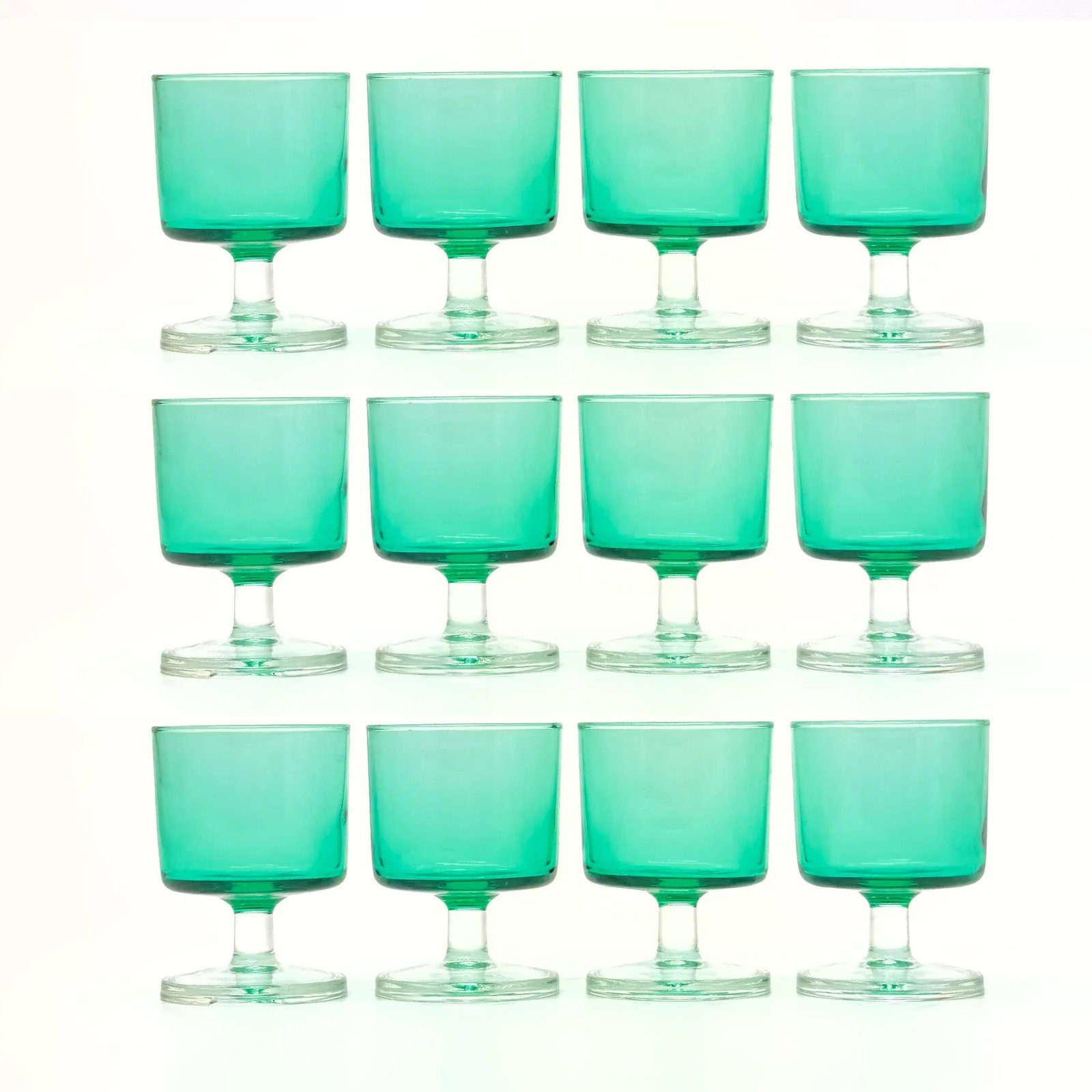 1960s Monumental Collection of Luminarc Emerald Stemware - 72 Pieces - 9