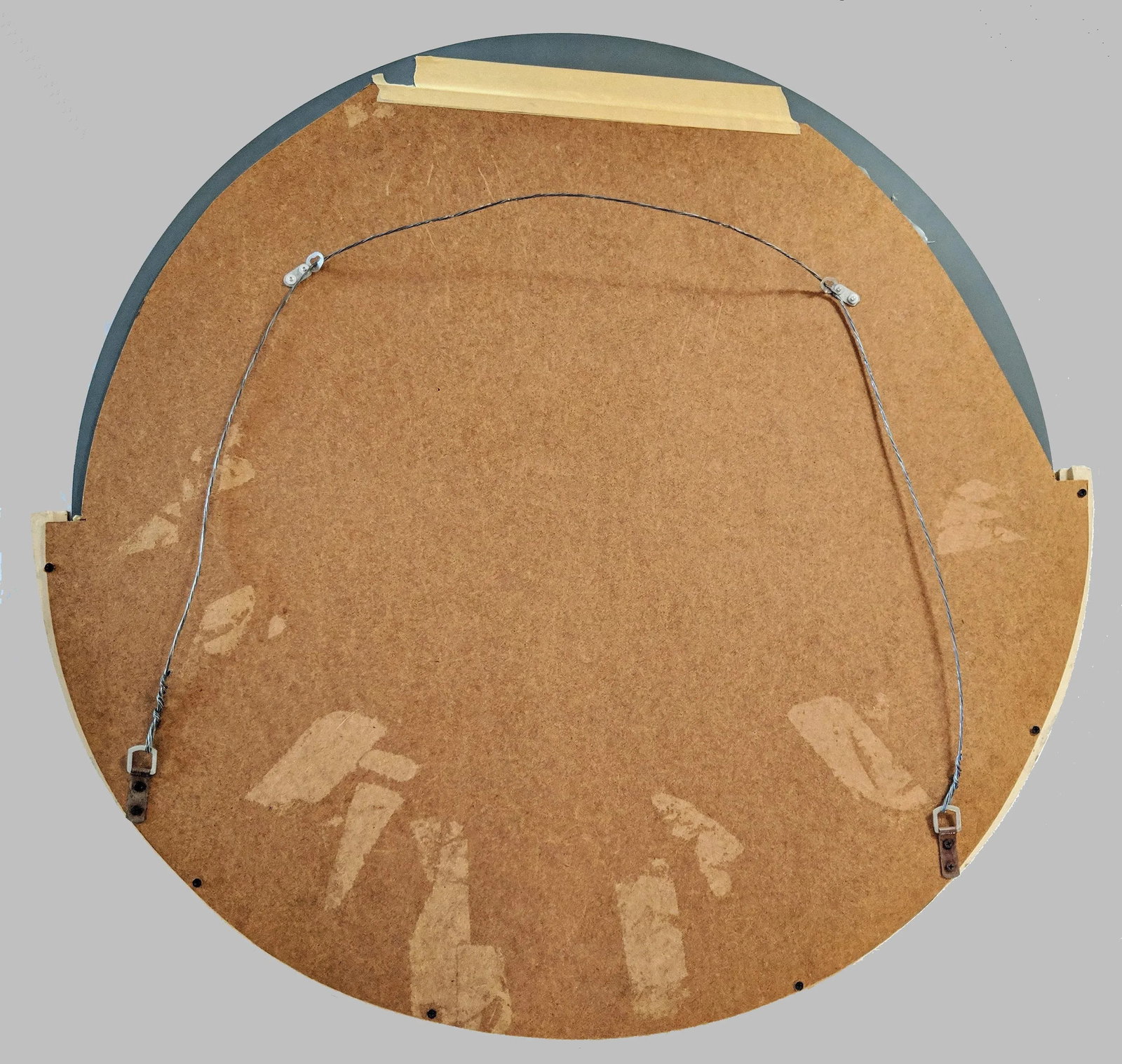 Maitland Smith Style Tessellated Stone & Brass Wall Mirror - 7