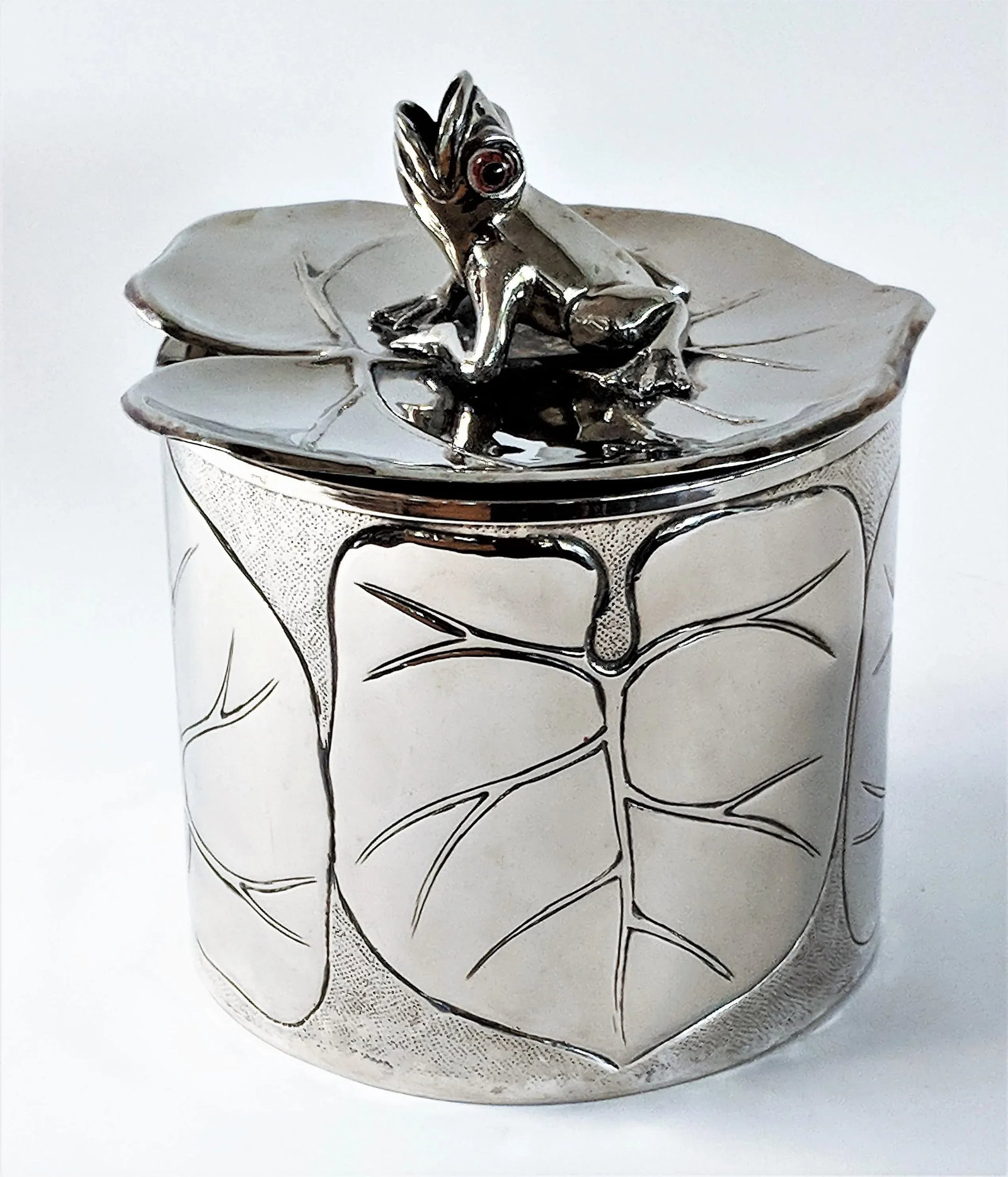 1980s Vintage Silver Plated Frog and Lily Pad Ice Bucket - 13