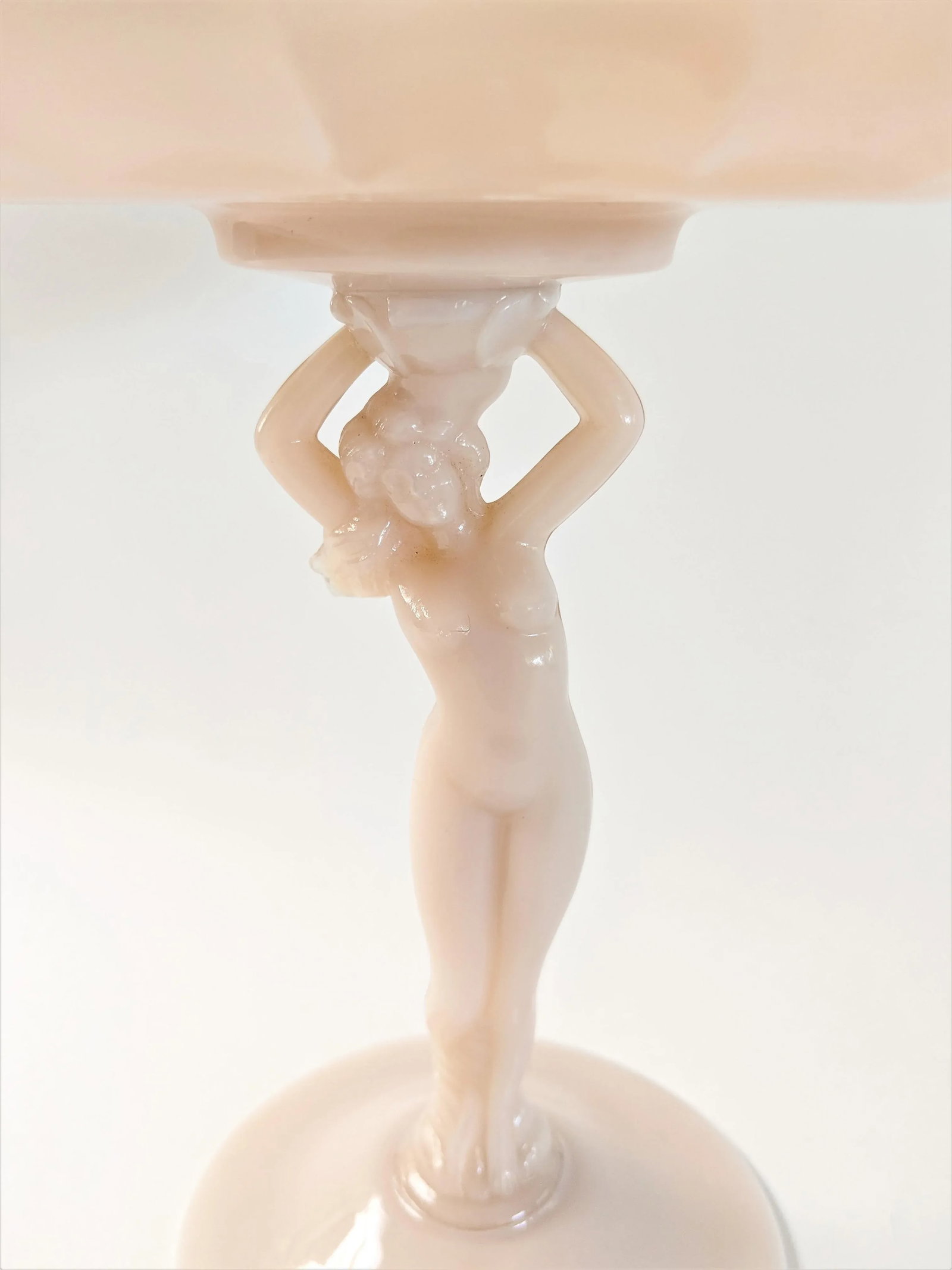 1940s Vintage Art Deco Nude Compote - 11