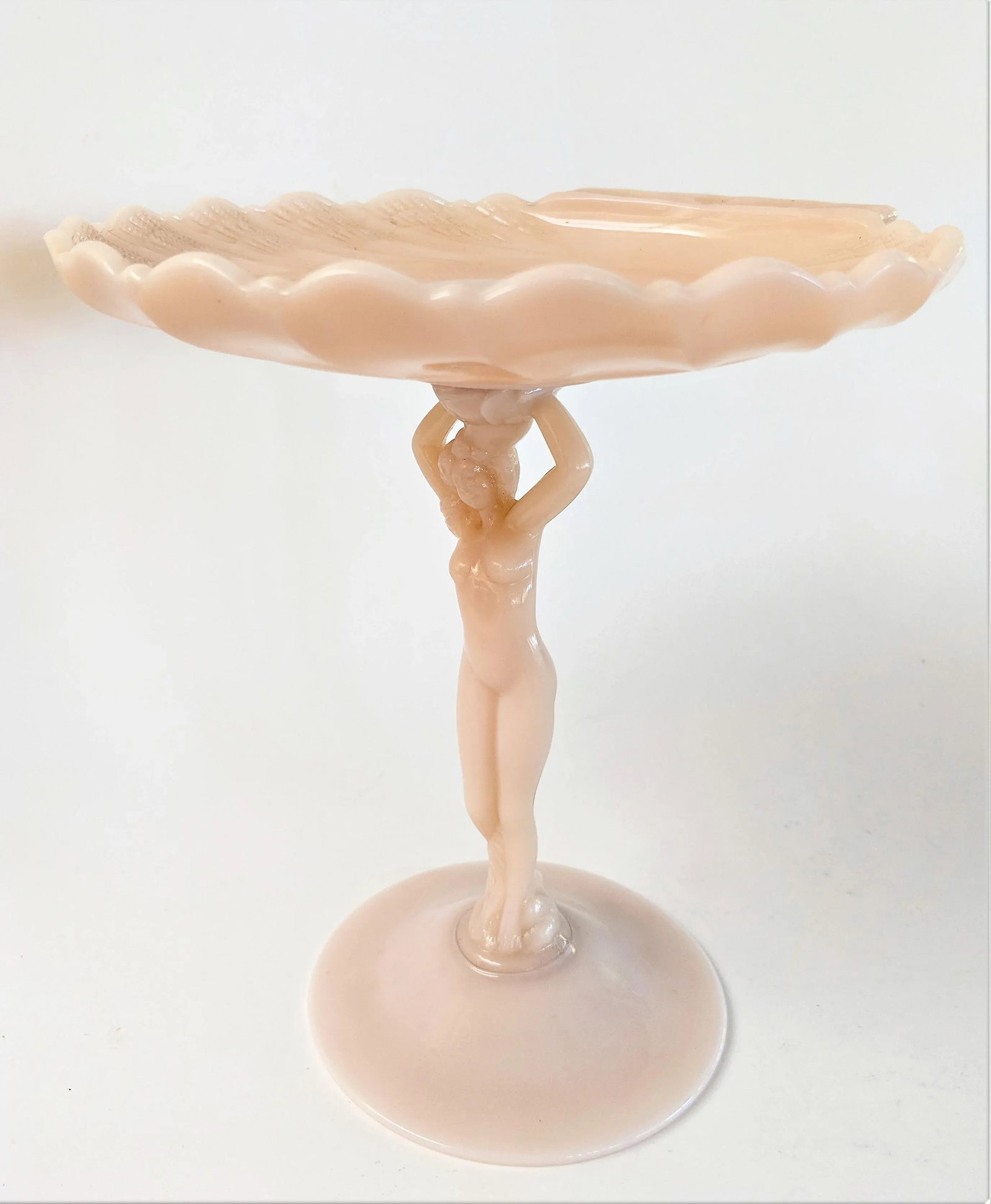 1940s Vintage Art Deco Nude Compote - 13