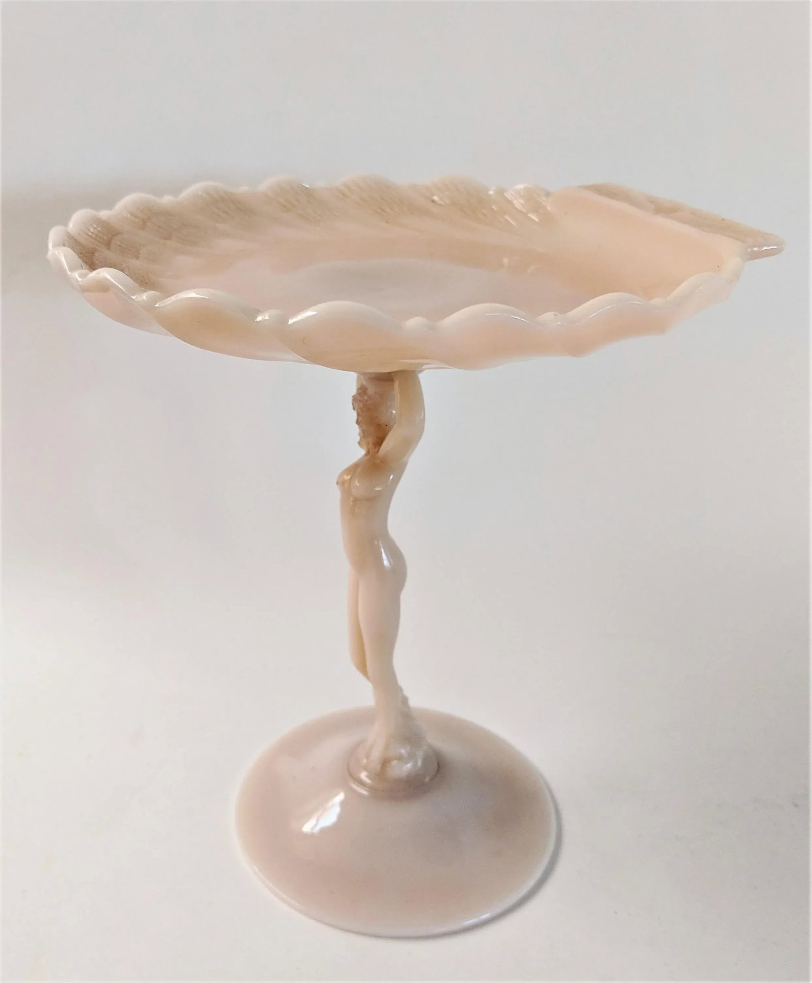 1940s Vintage Art Deco Nude Compote - 2