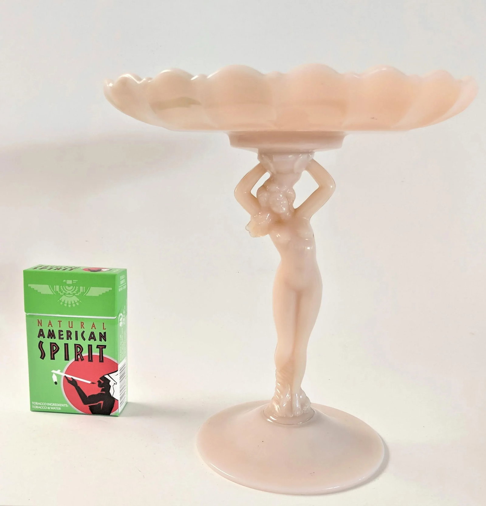 1940s Vintage Art Deco Nude Compote - 3