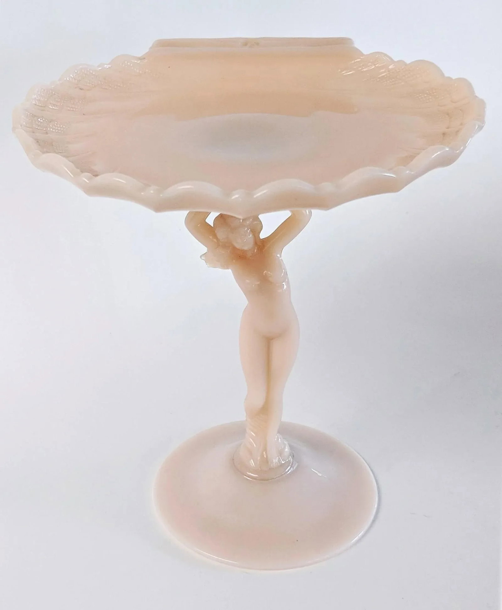 1940s Vintage Art Deco Nude Compote - 4