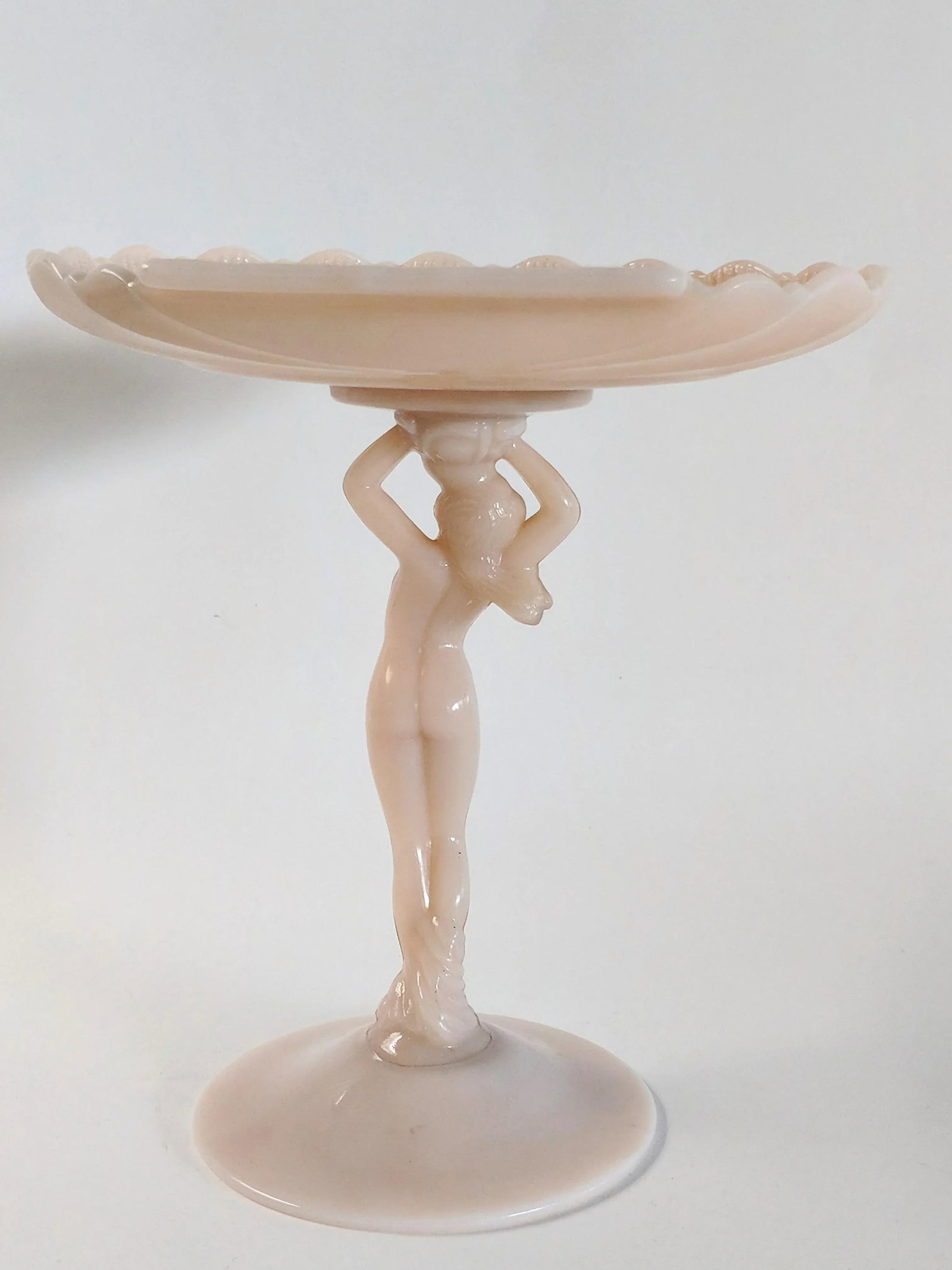 1940s Vintage Art Deco Nude Compote - 6