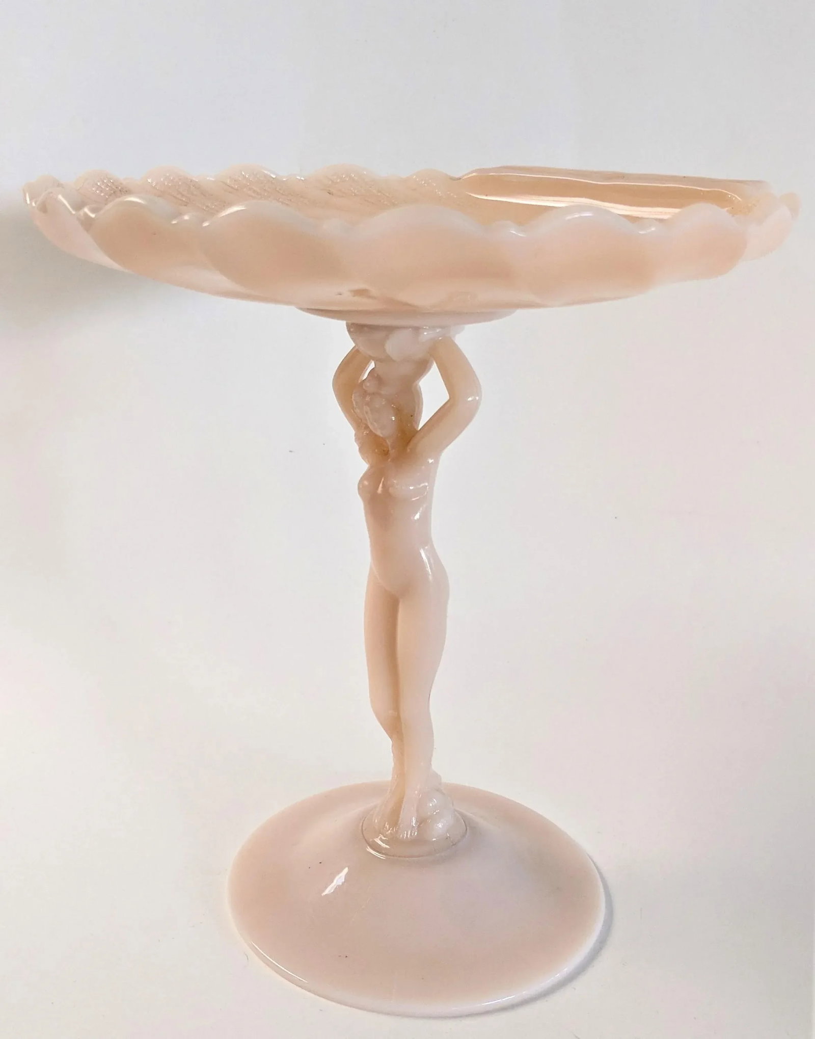 1940s Vintage Art Deco Nude Compote - 7