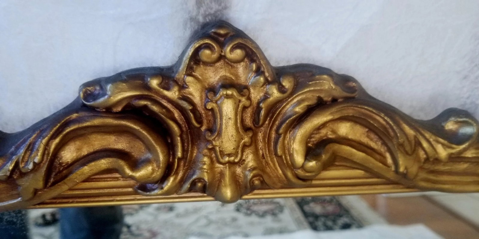 1920s Carved Chippendale Wood Mirror - 4