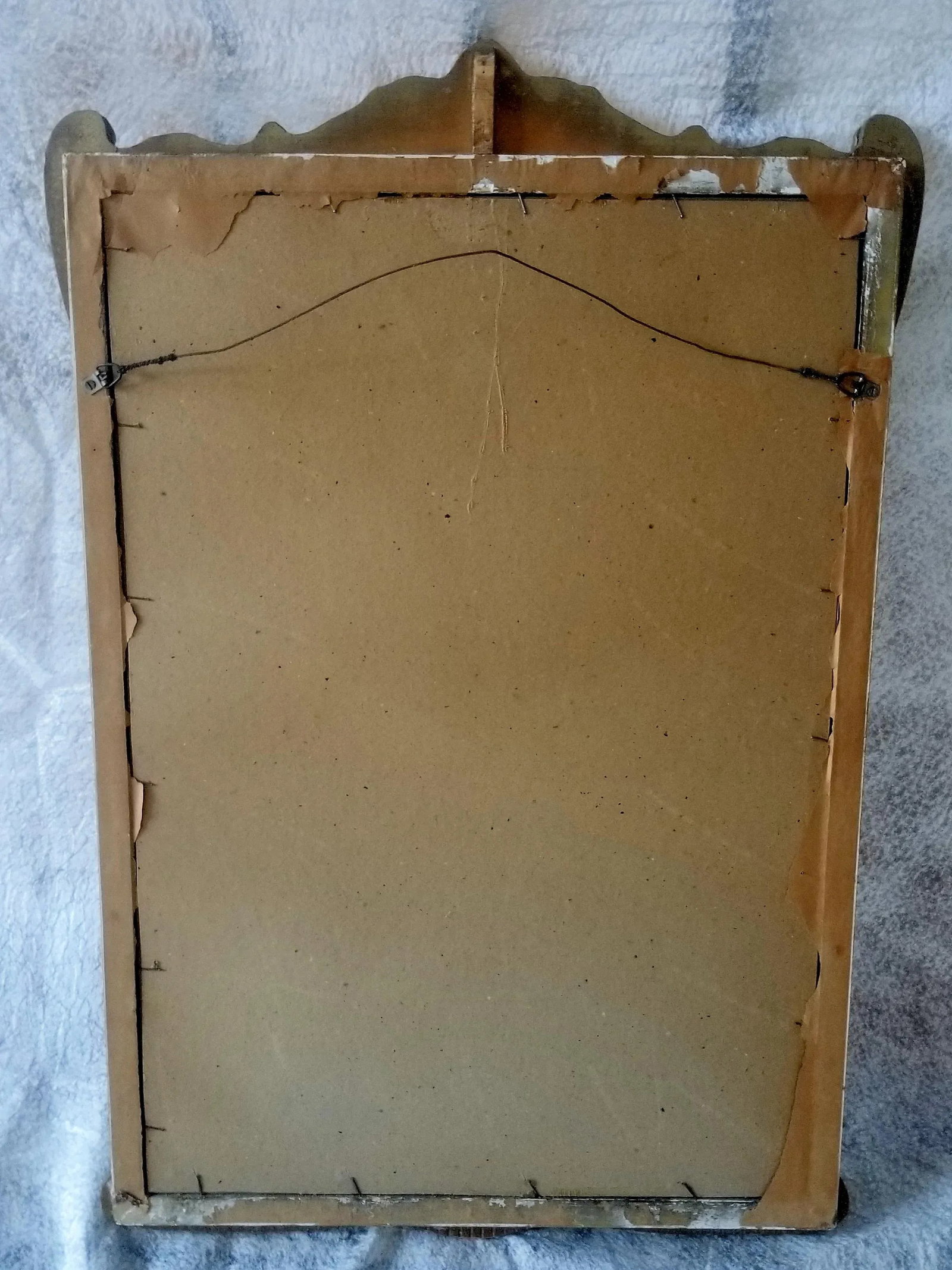 1920s Carved Chippendale Wood Mirror - 6