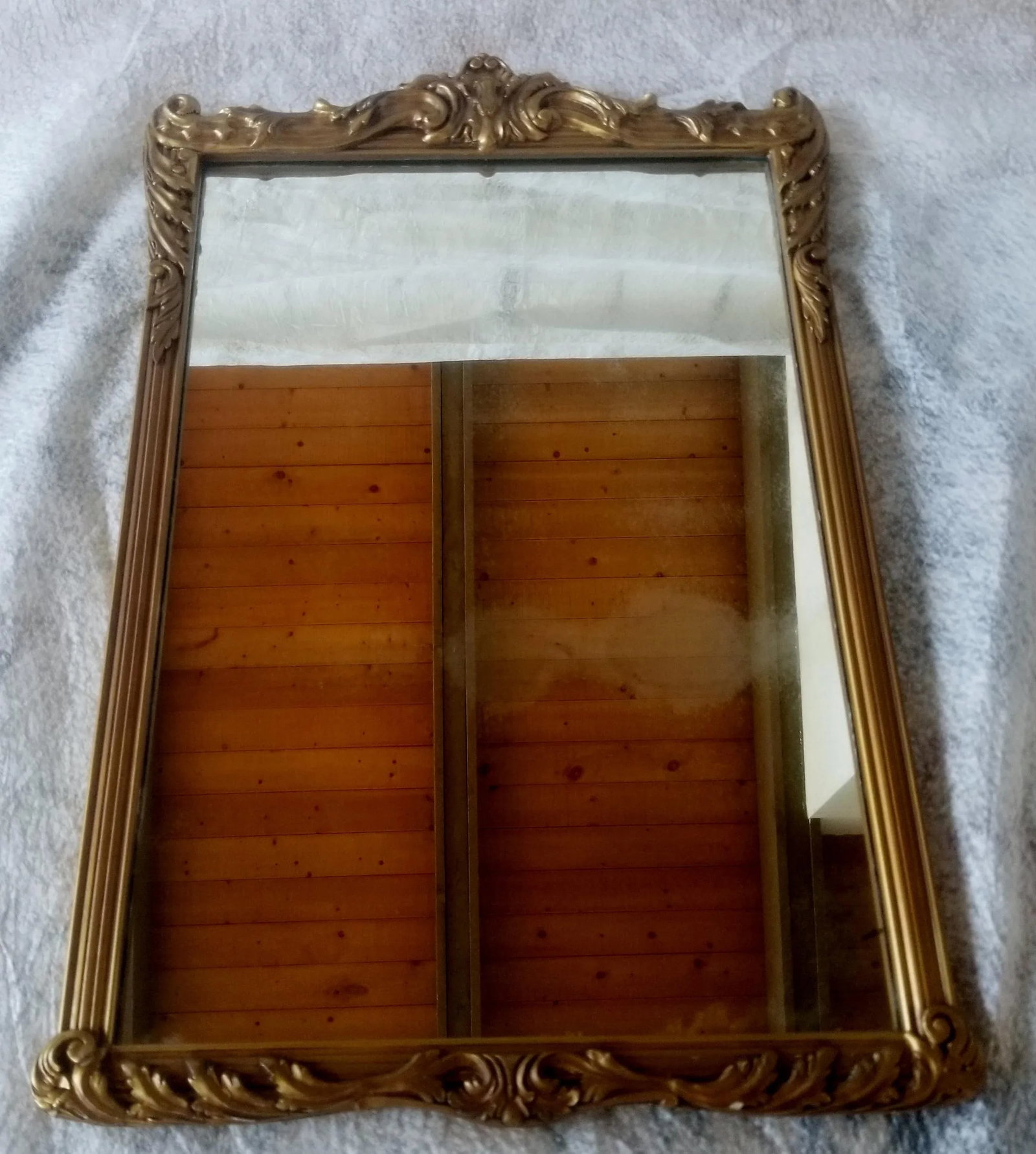 1920s Carved Chippendale Wood Mirror - 7