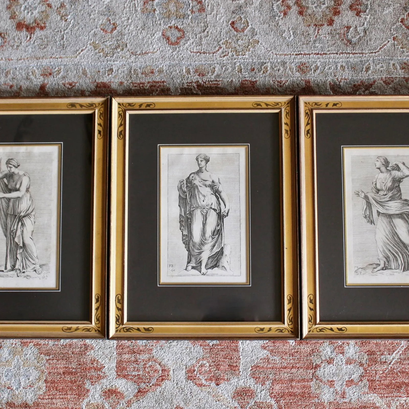 French 17th Century Classical Figure Engravings by Francois Perrier- Set of Six - 2