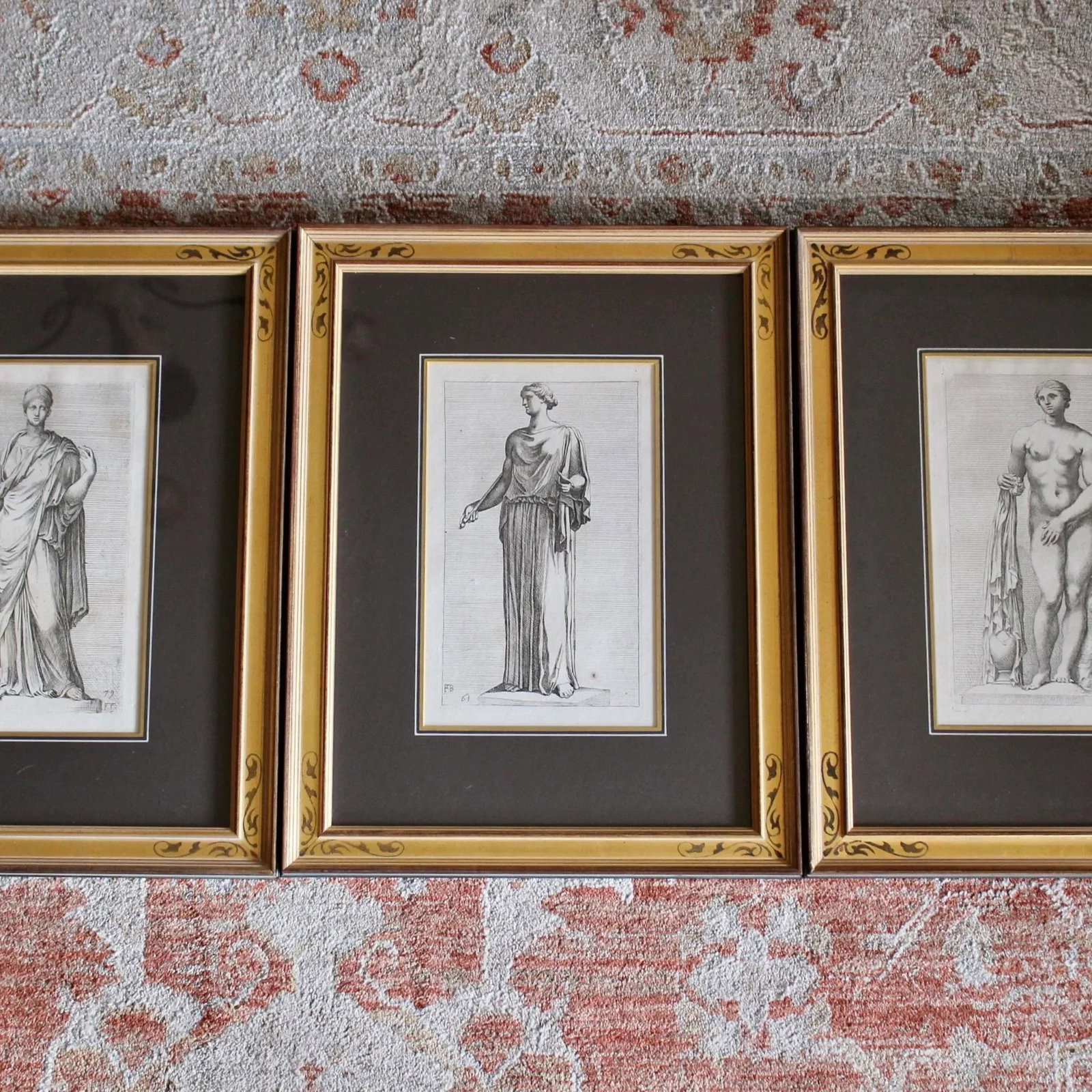 French 17th Century Classical Figure Engravings by Francois Perrier- Set of Six - 3