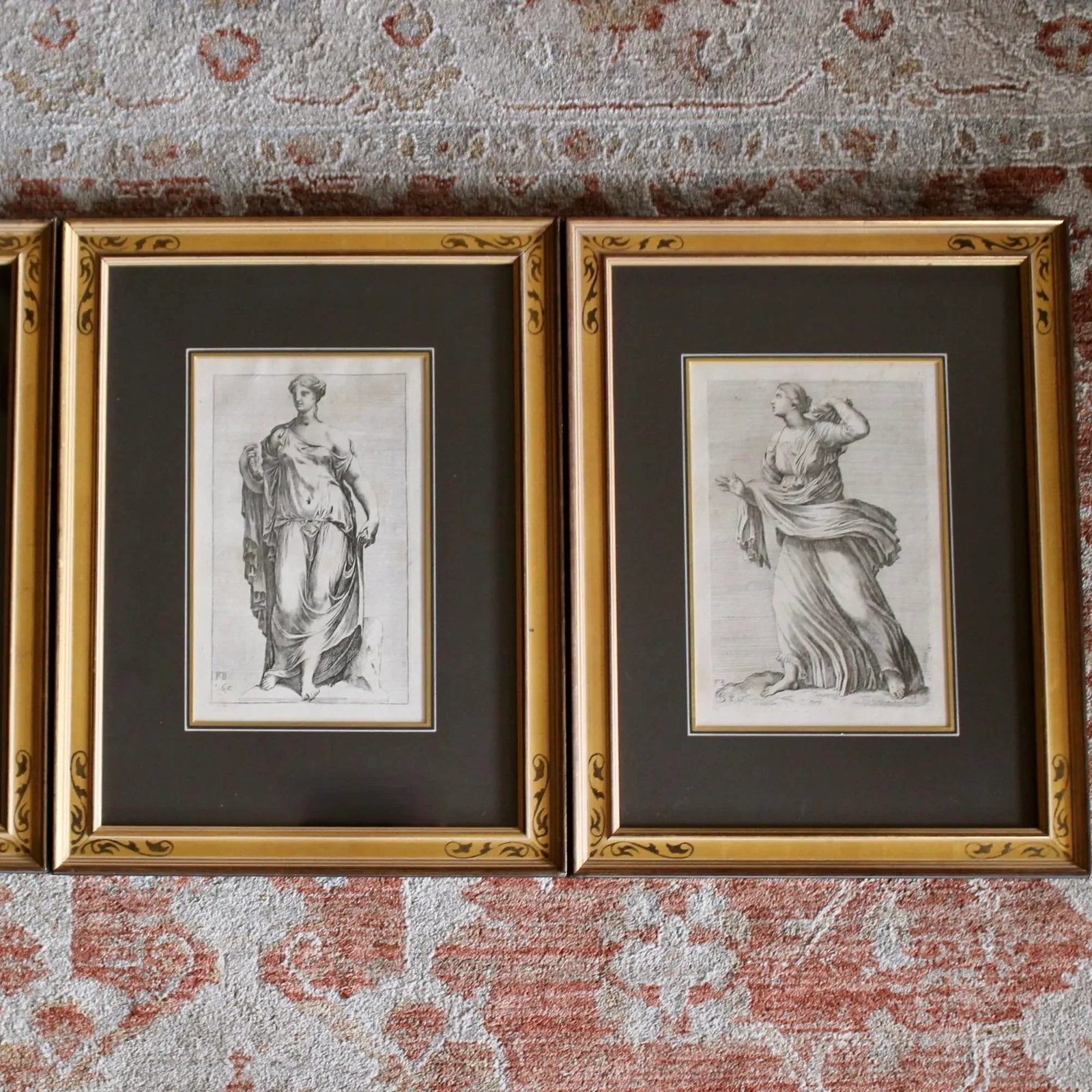 French 17th Century Classical Figure Engravings by Francois Perrier- Set of Six - 4