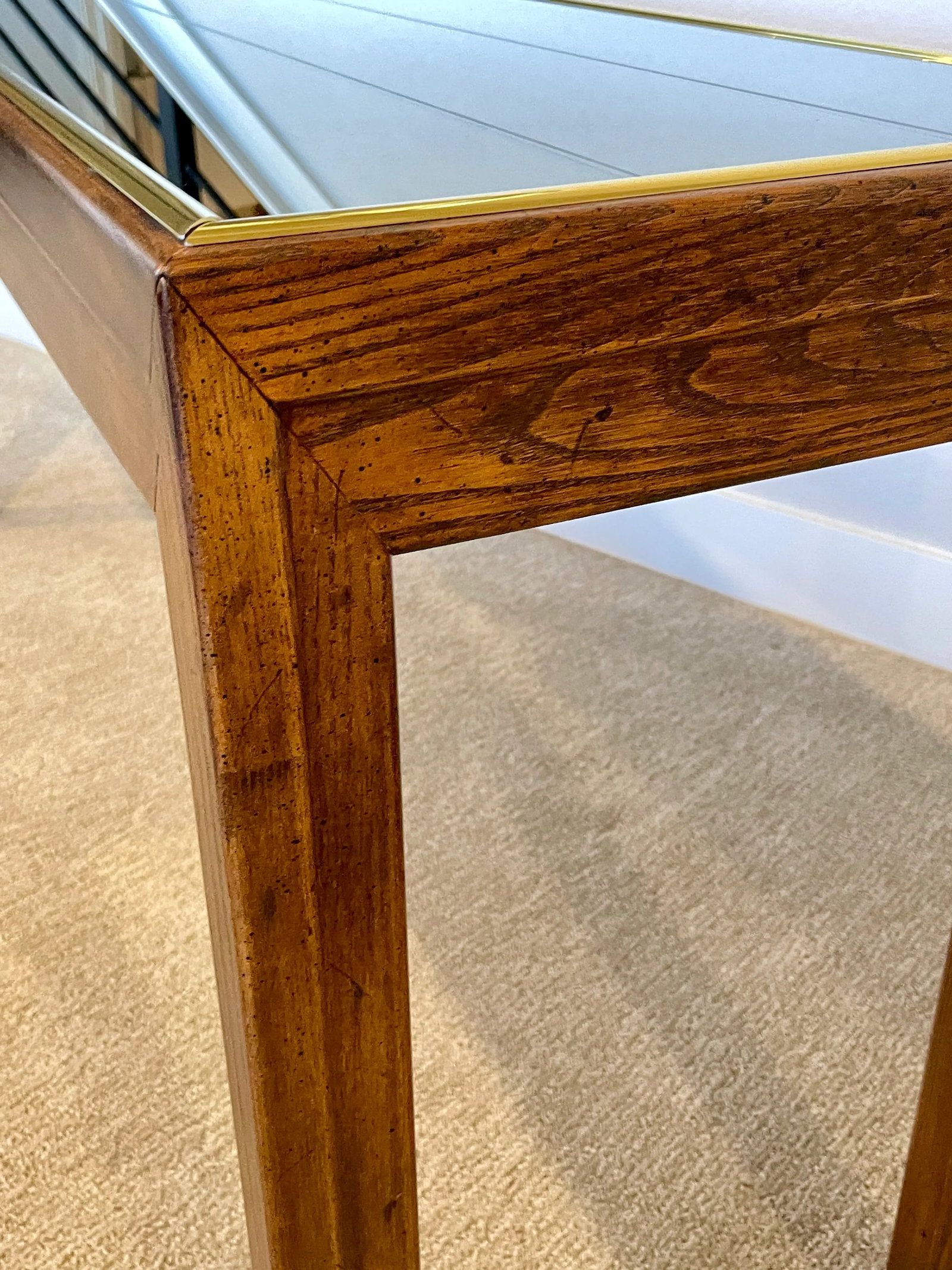 Henredon 1980's Postmodern Mirrored Console Sofa Table - 6